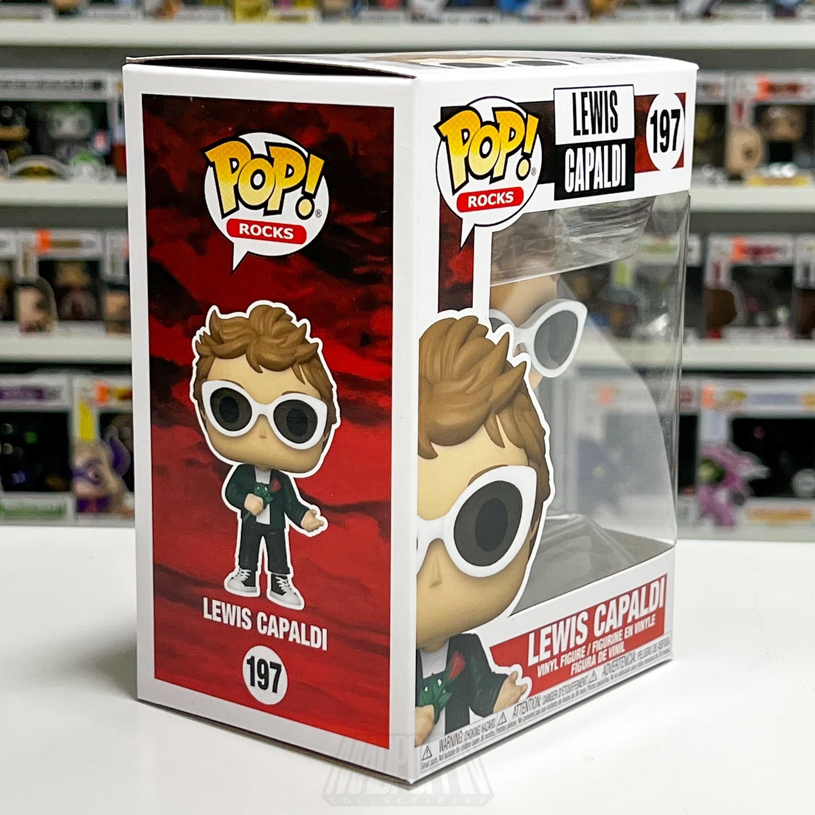 Funko Pop! Rocks #197 Lewis Capaldi Vinyl Figure Collectible Box 2020 Music Toy