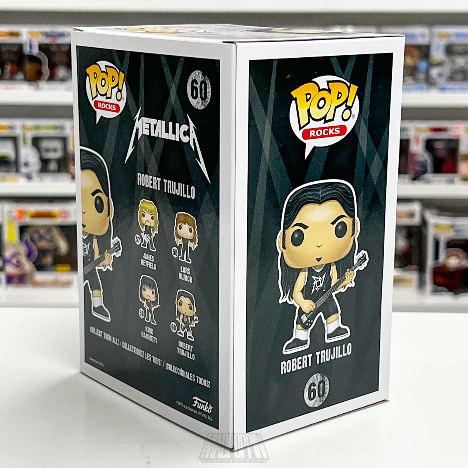Funko Pop Rocks Metallica Robert Trujillo 60 Vinyl Figure New Box Collector Toy