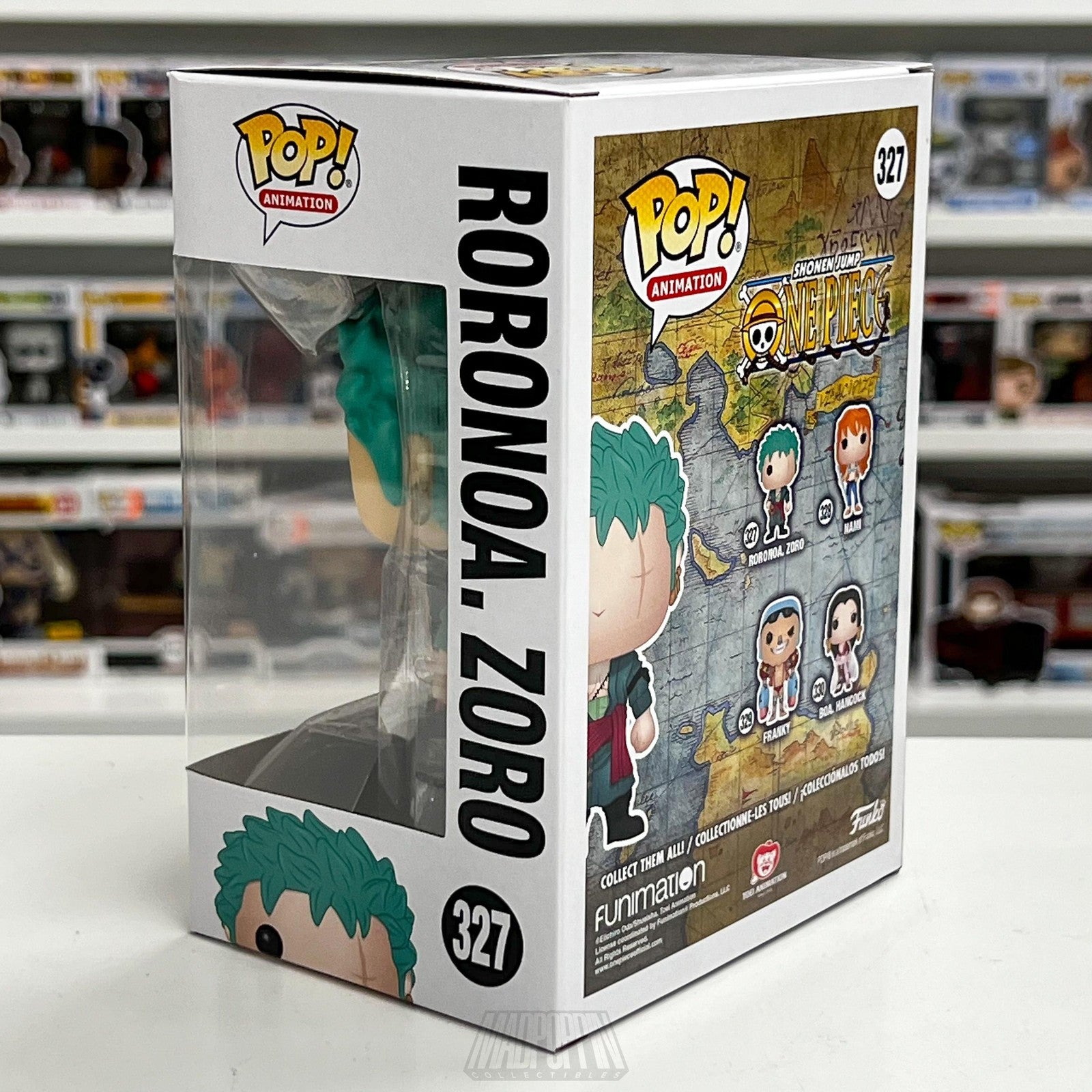 Funko Pop Animation Roronoa Zoro One Piece Figure #327 Vinyl Collectible NIB