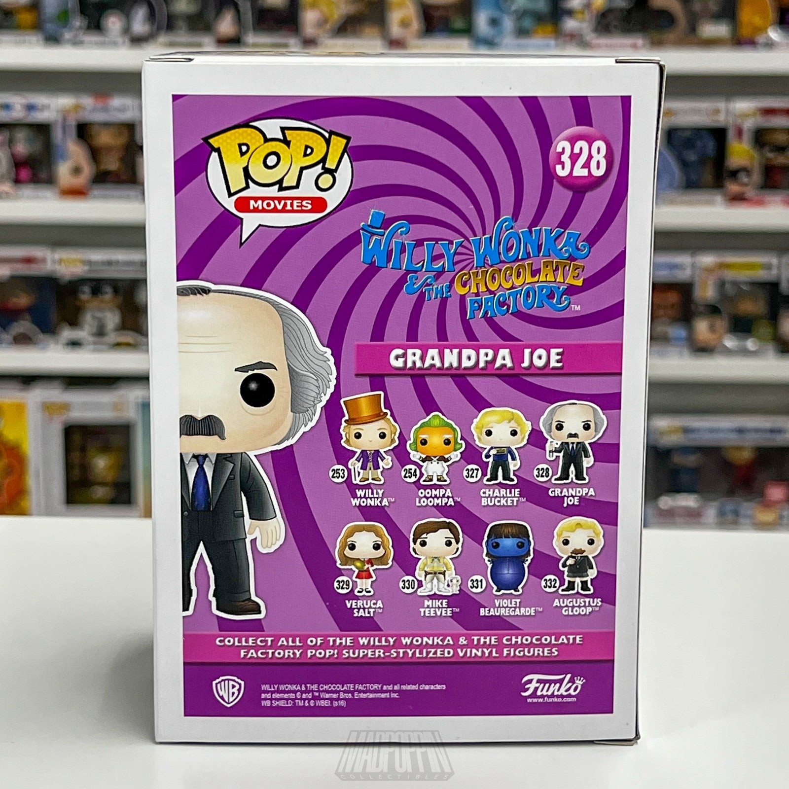 Funko Pop Movies Willy Wonka & The Chocolate Factory Grandpa Joe Vaulted 328