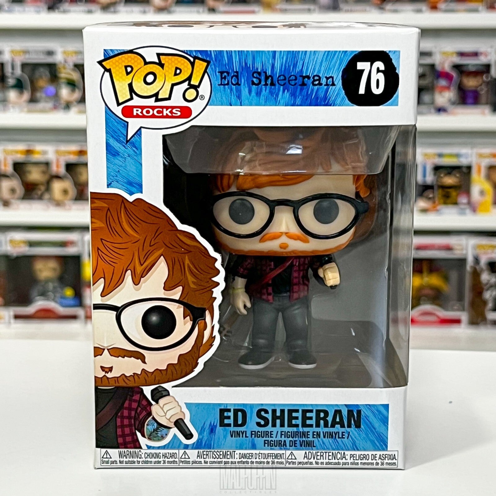 Funko Pop Rocks Ed Sheeran Vaulted English Singer Songwriter Musician 76