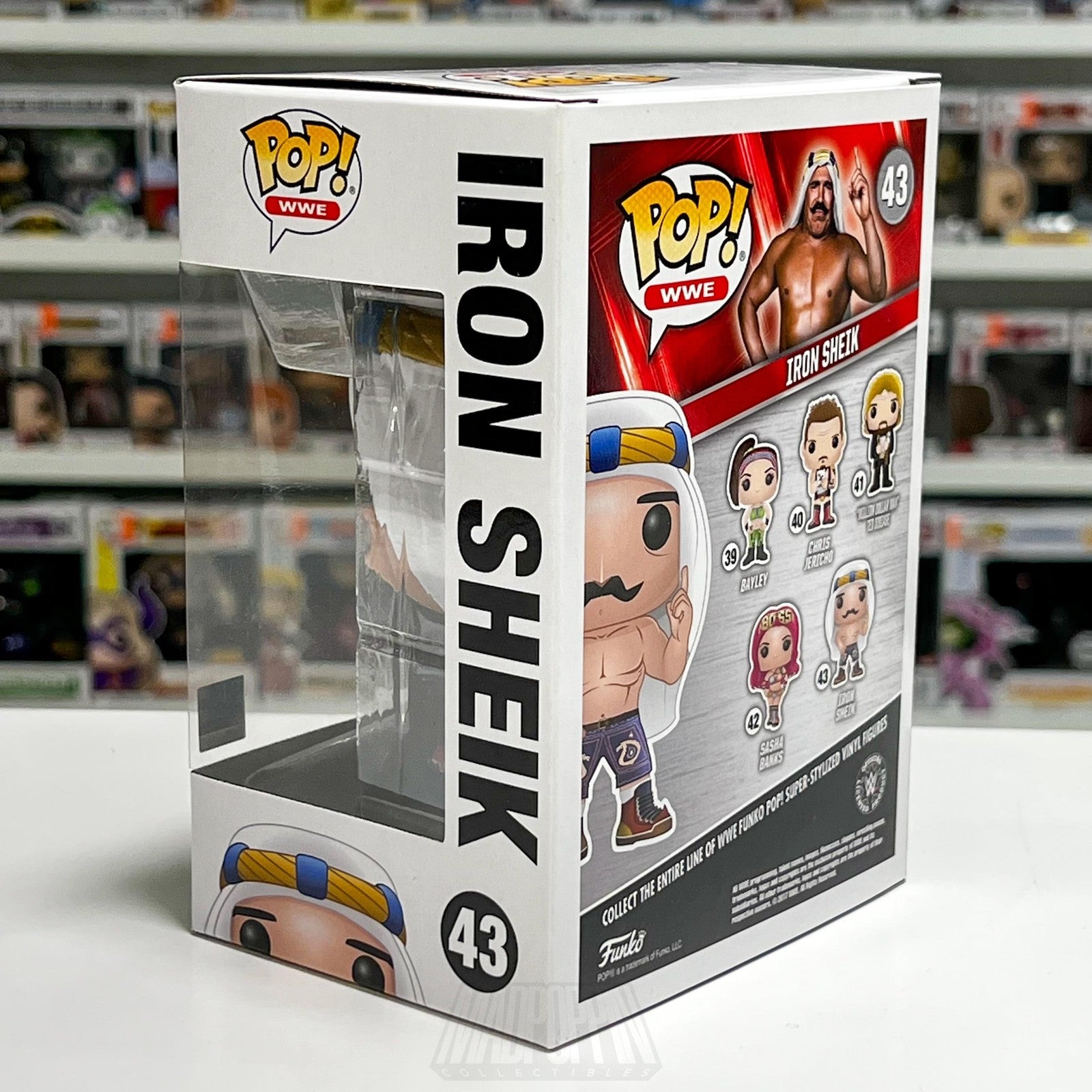 Funko Pop! WWE Iron Sheik #43 Vinyl Figure New In Box Wrestling Collectible Toy