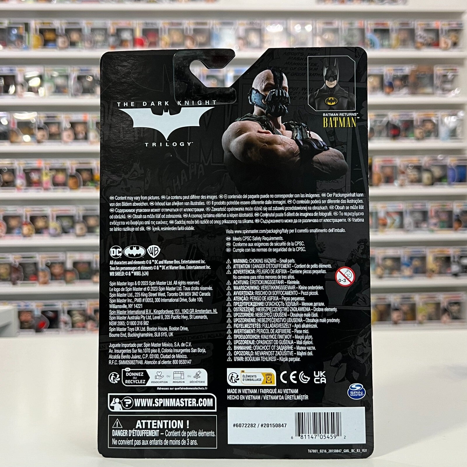 Batman 85 Years The Dark Knight Trilogy Bane 4in Action Figure Spin Master 2024