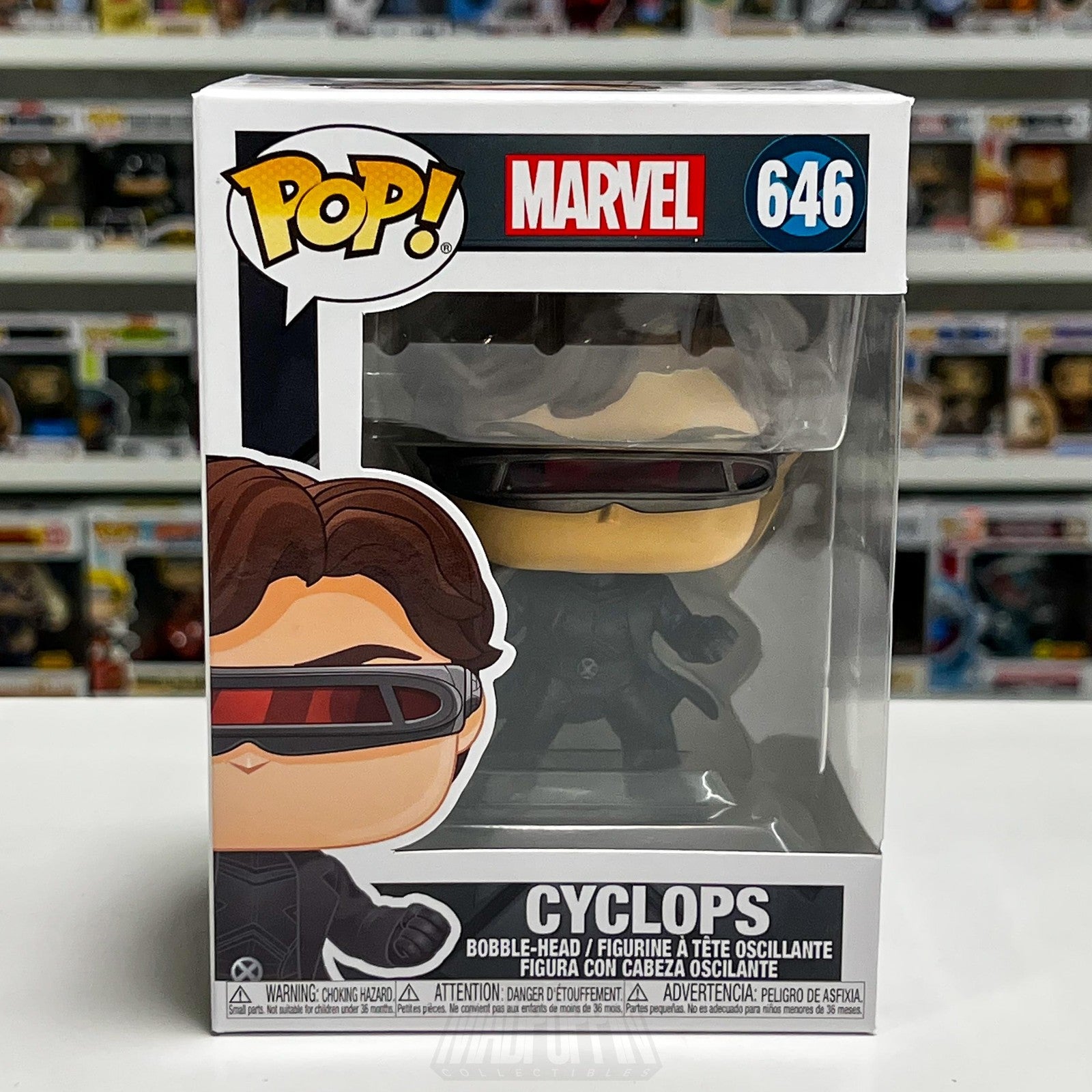 Funko Pop Marvel Cyclops 646 X-Men The Last Stand Mutant BobbleHead Figure Toy