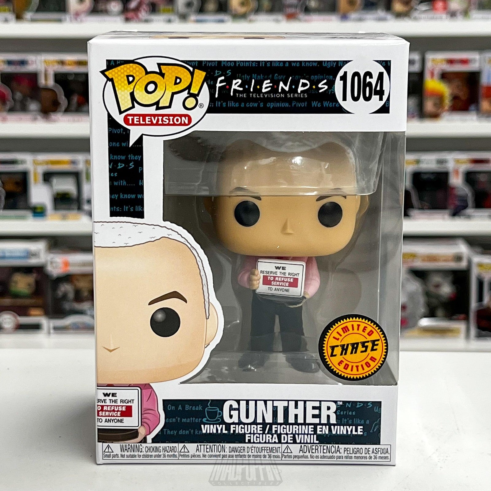 Funko Pop Television Friends Gunther Chase Limited Edition 1064 Vinyl Figure New