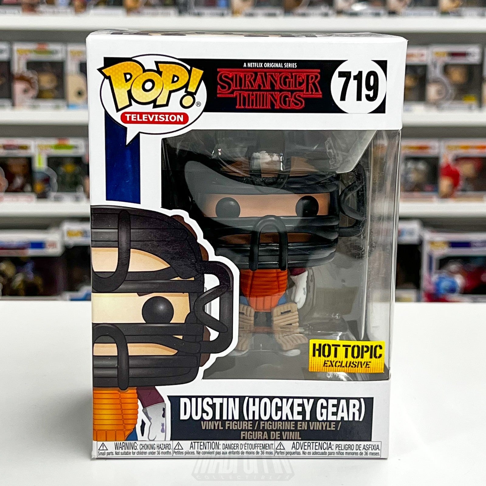 Funko Pop TV Stranger Things Dustin Hockey Gear Hot Topic 719 Toy Vinyl Figure0