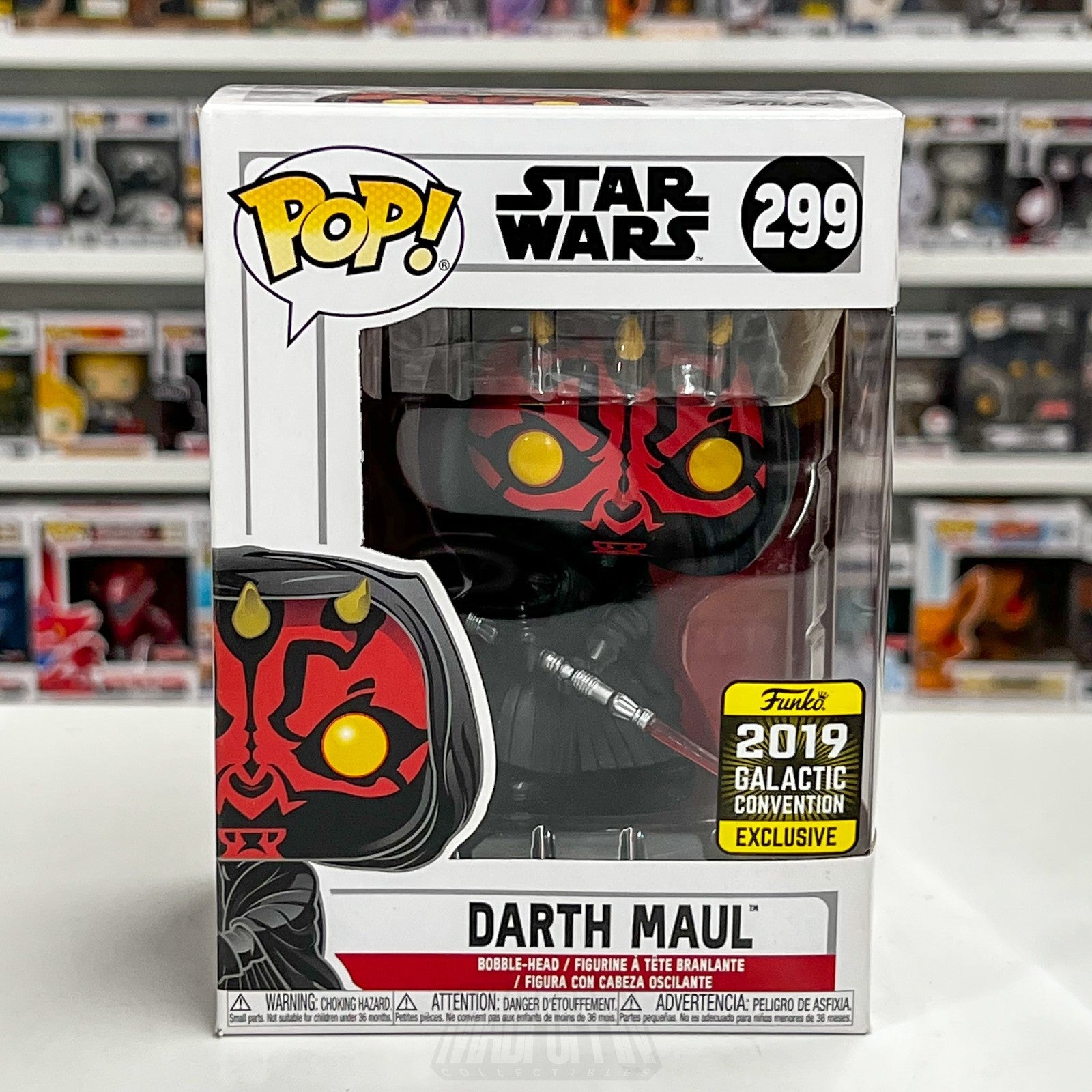 Funko Pop Star Wars Celebration Darth Maul 299 Galactic Sith Lord Vinyl Figure0