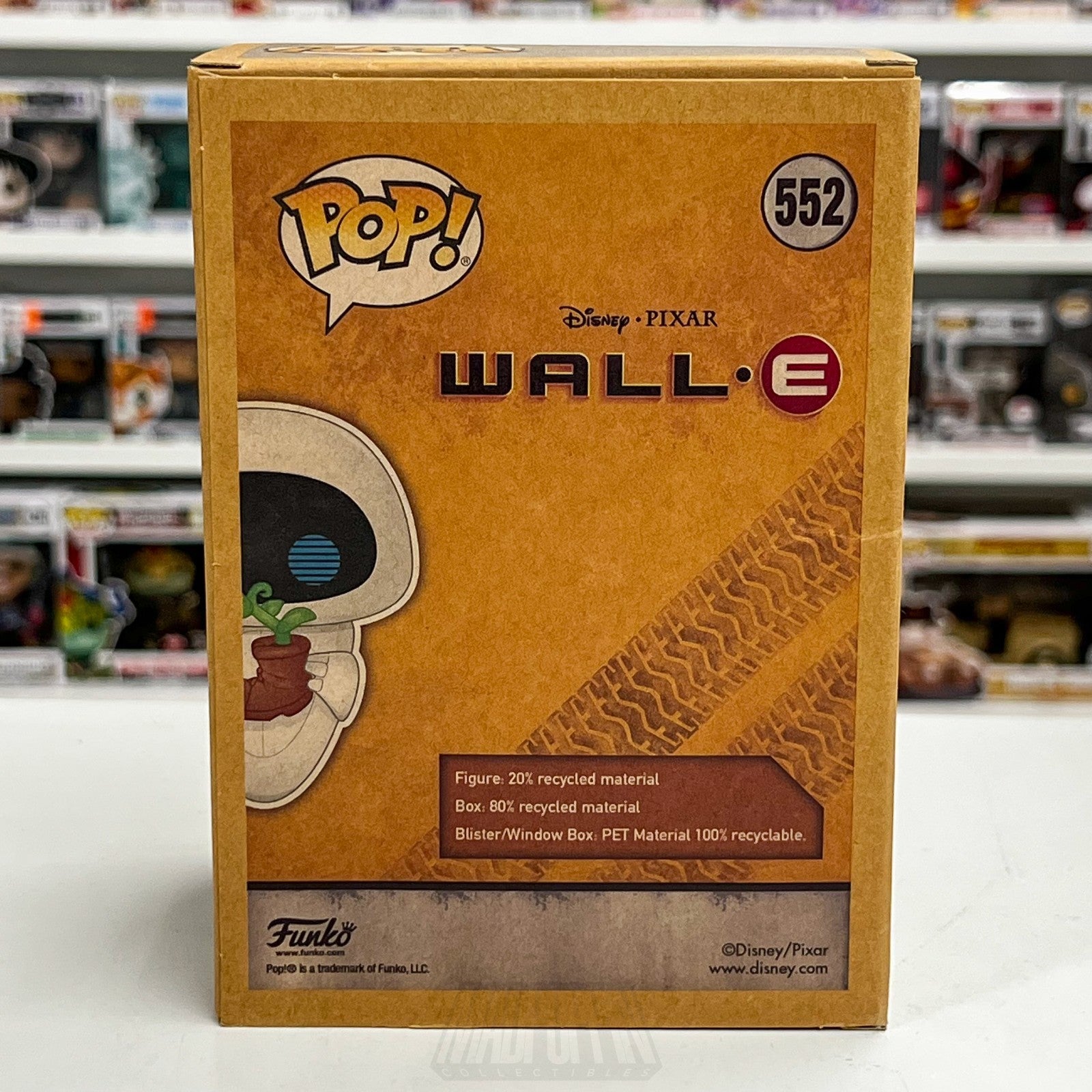 Funko Pop Disney Pixar WALL-E Eve Earth Day BoxLunch 552 Robots Toy Vinyl Figure3