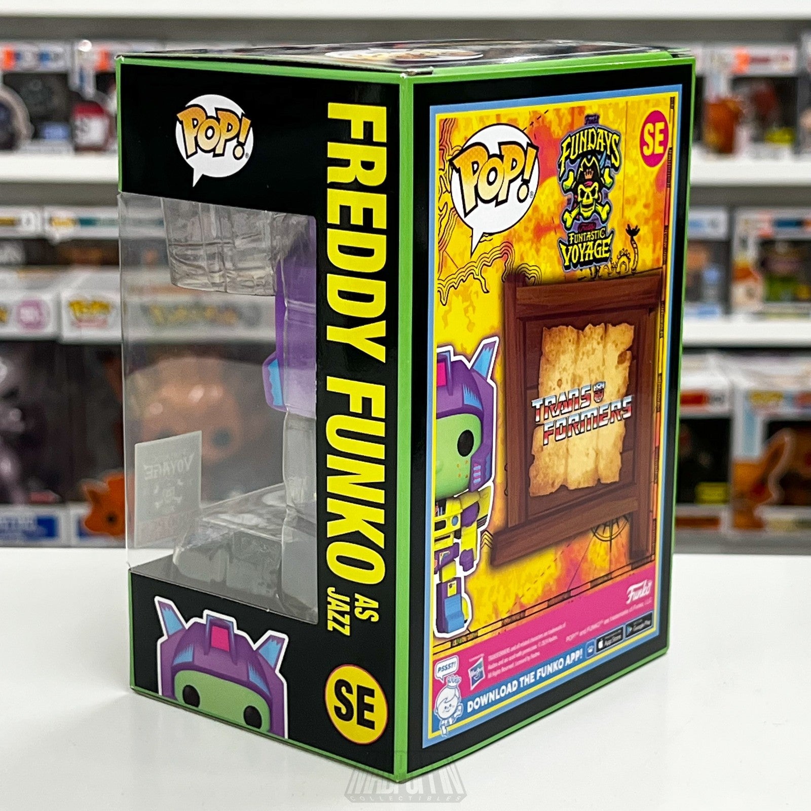 Funko Pop Fundays Freddy as Jazz Transformers Blacklight Show Edition 1000 PCS