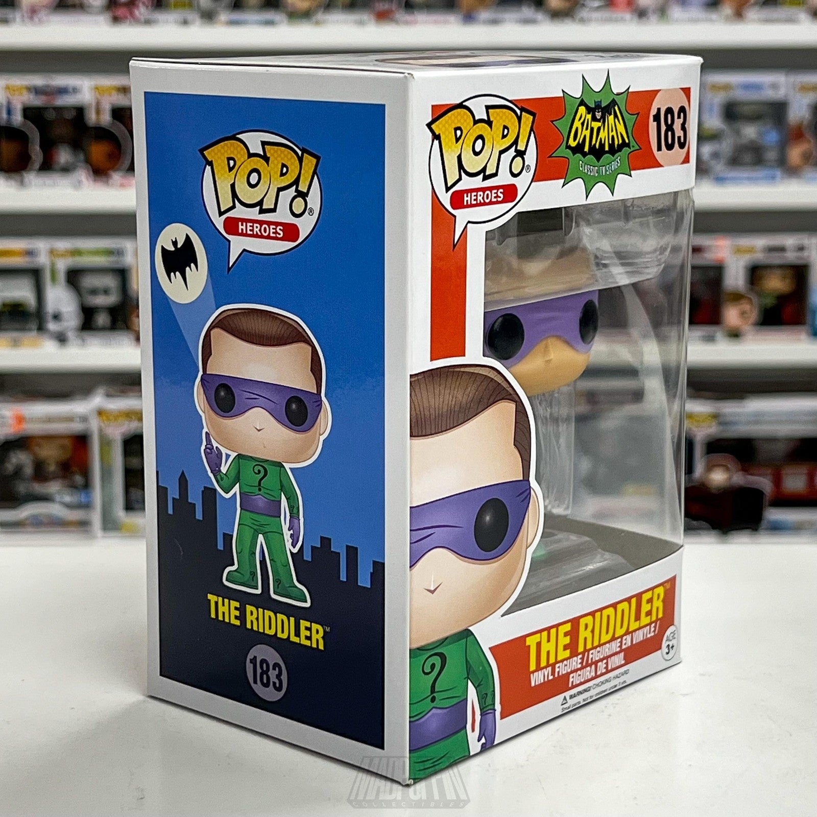 Funko Pop Heroes The Riddler 183 Batman Classic TV Series Vinyl Figure New Boxed