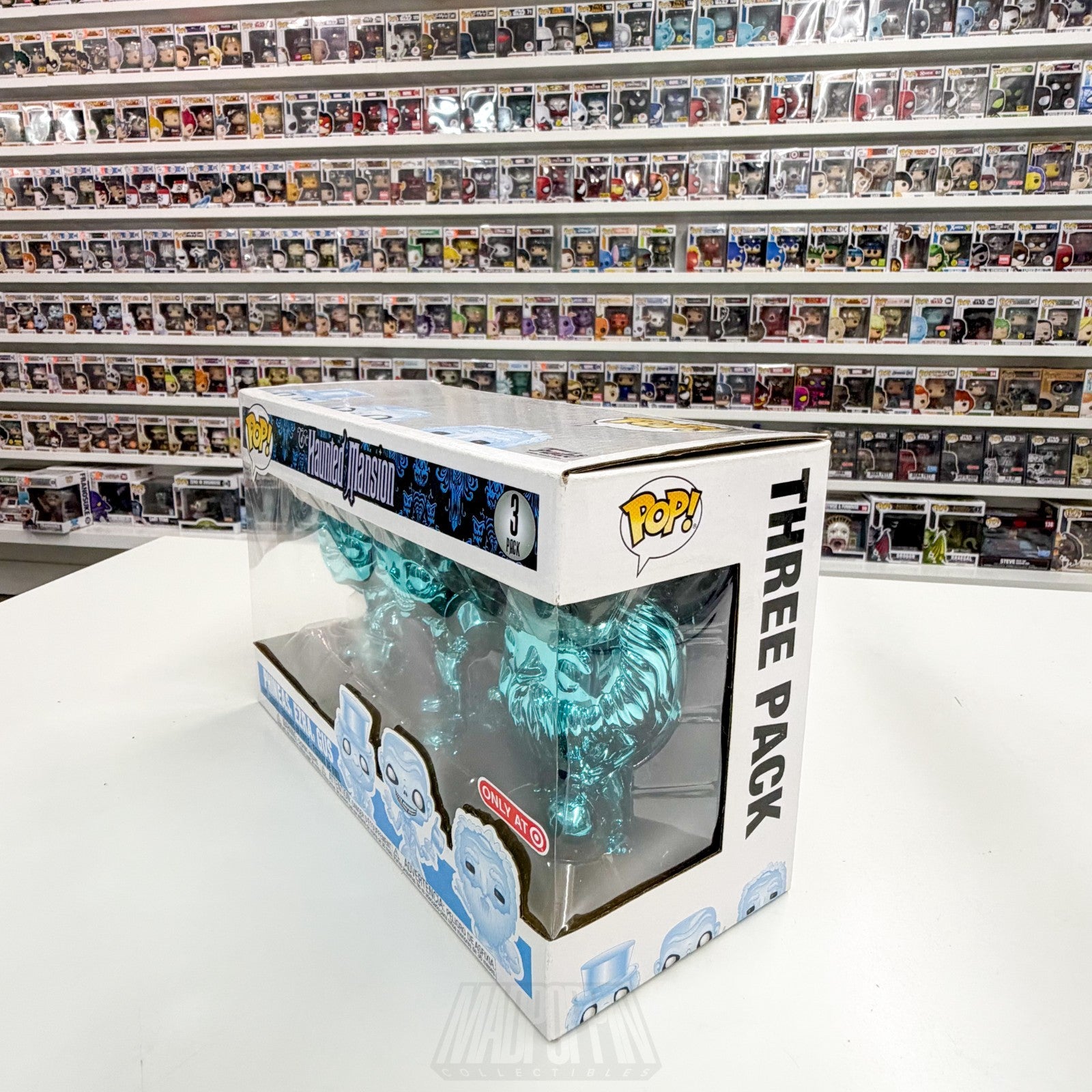 Funko Pop Disney Haunted Mansion Phineas Ezra Gus Chrome Target 3 Pack Figure1