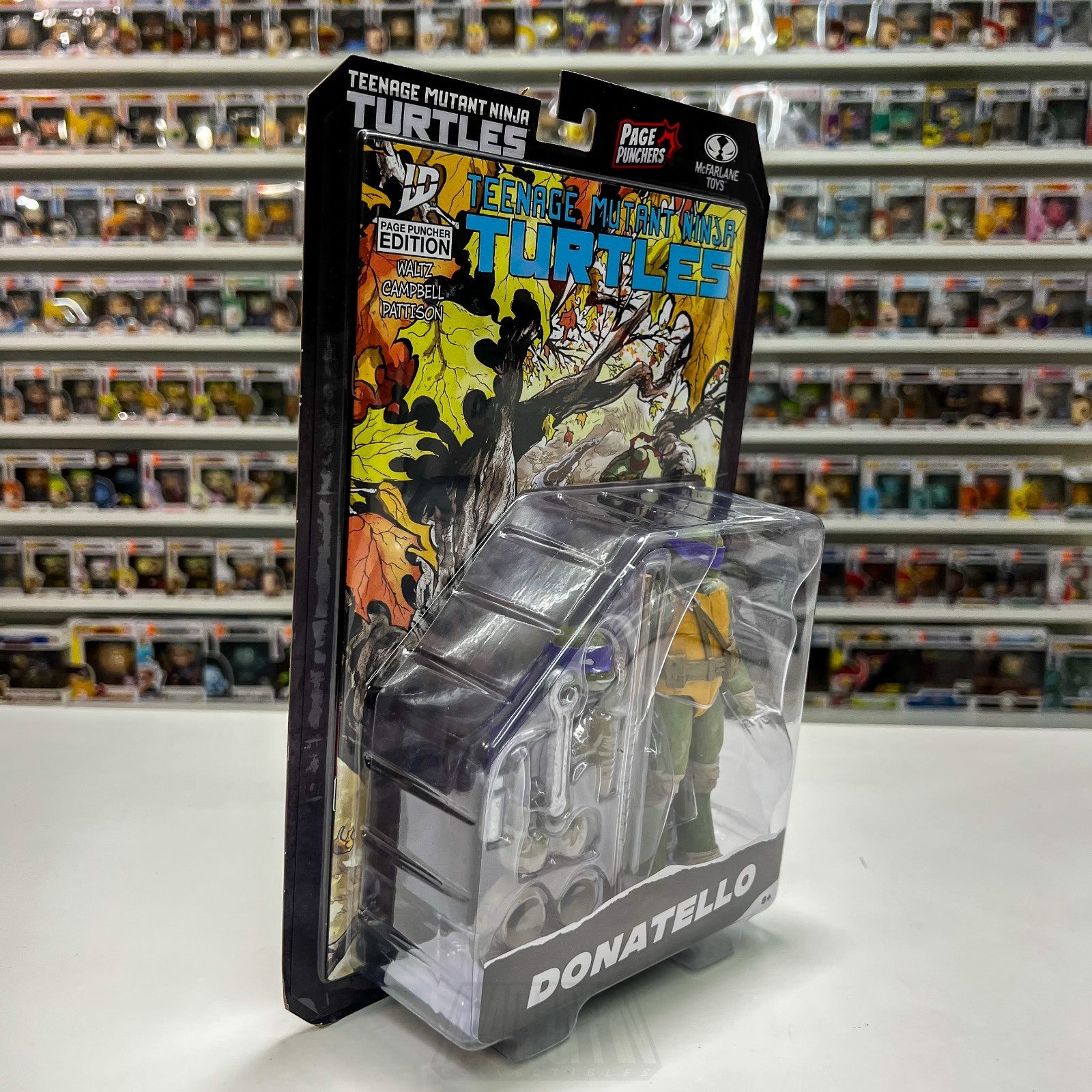 McFarlane Toys TMNT Teenage Mutant Ninja Turtles Donatello Page Punchers Micro
