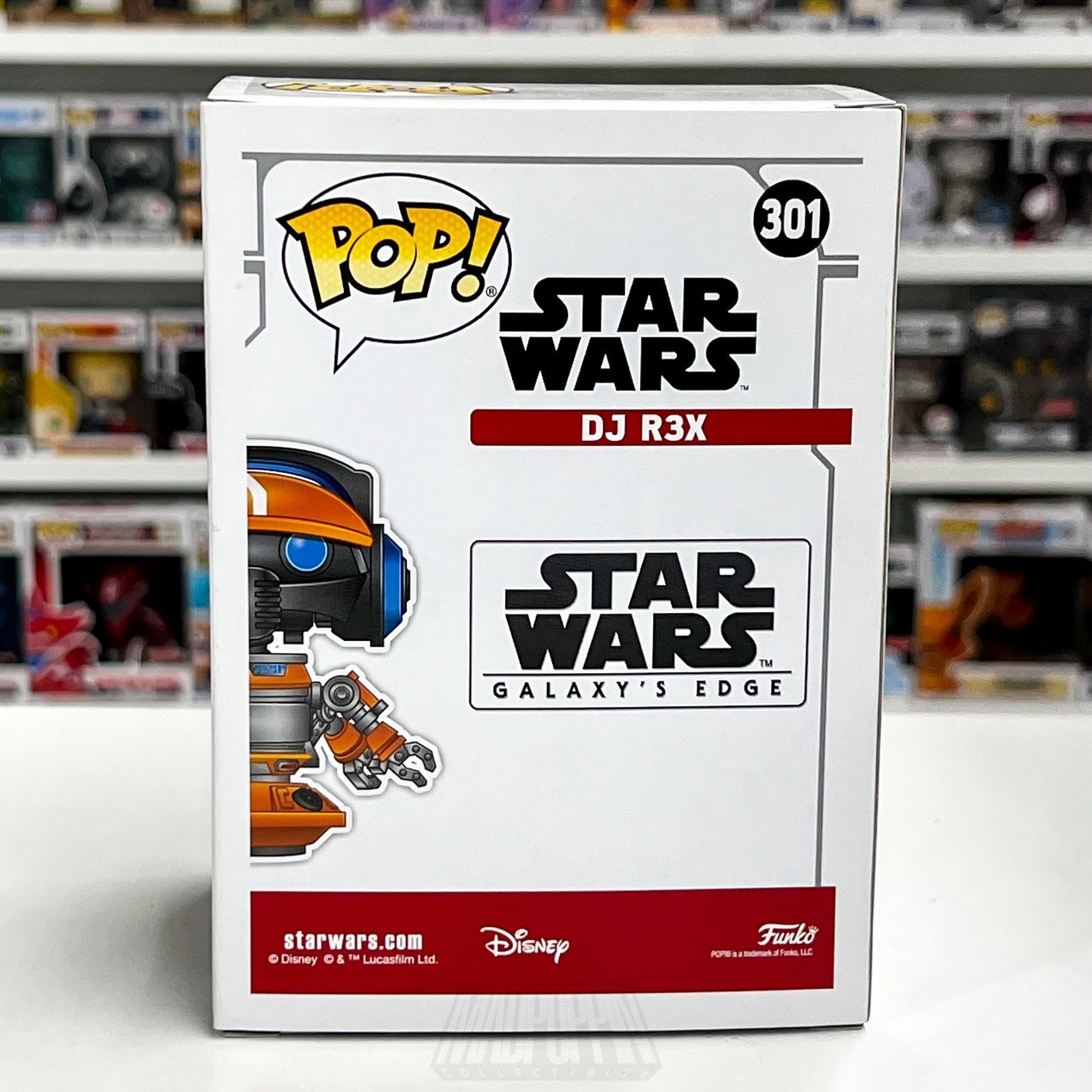 Funko Pop Star Wars Disneyland Galaxy's Edge DJ R3X 301 Exclusive Vinyl Figure3
