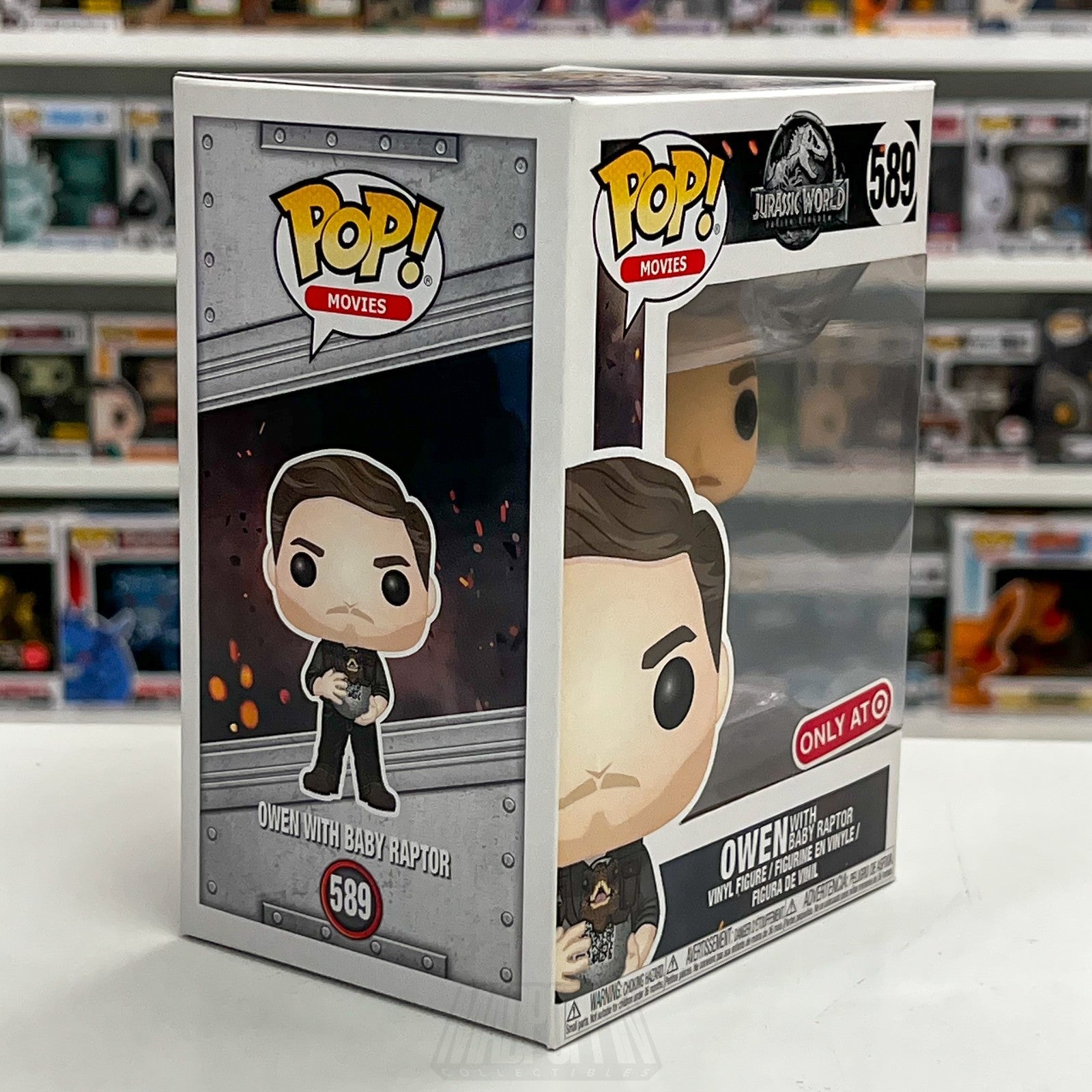 Funko Pop Movies Jurassic World Owen Baby Raptor Target 589 Dinosaur Toy Figure5