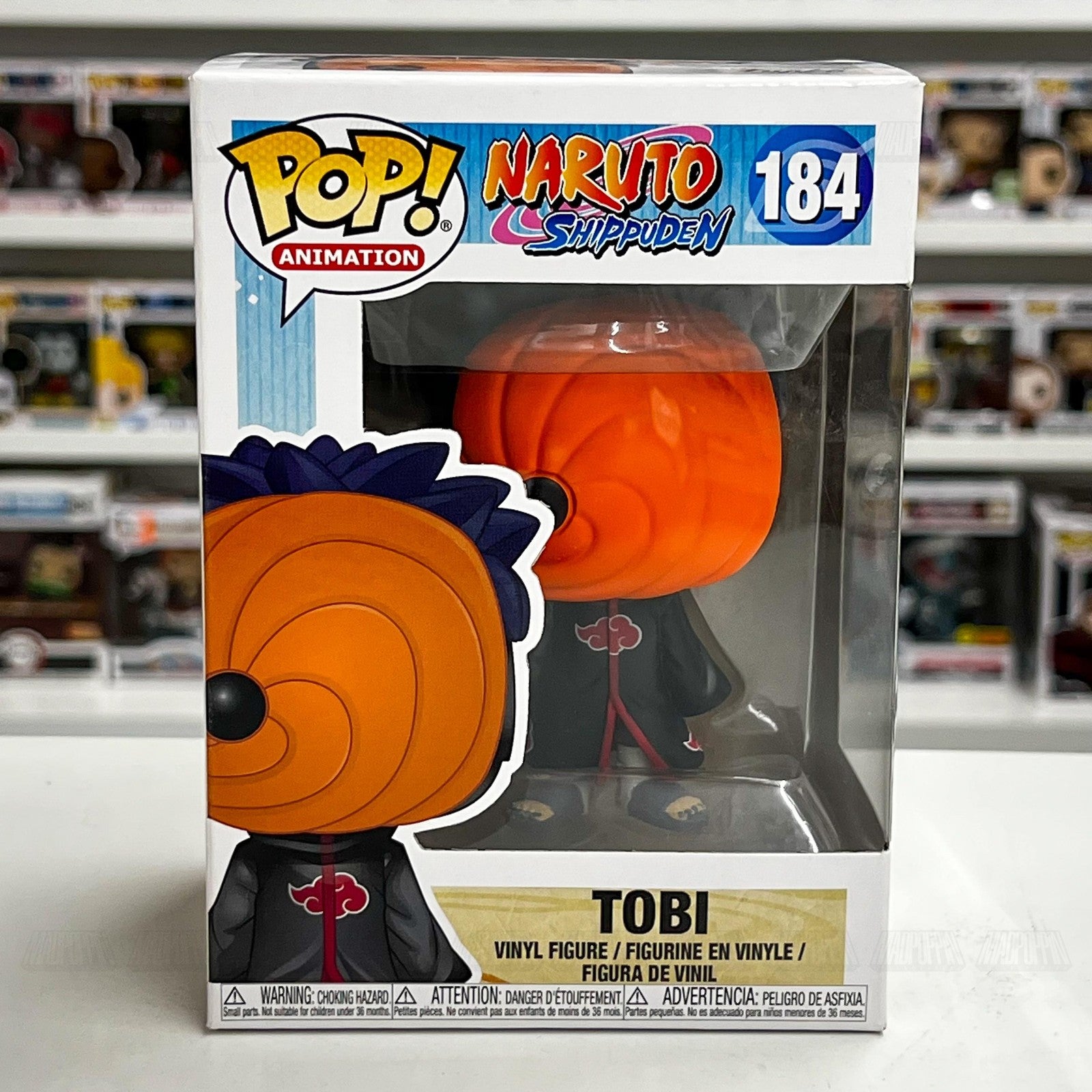 Funko Pop! Animation Naruto Shippuden Tobi #184 Vinyl Figure with Box Anime