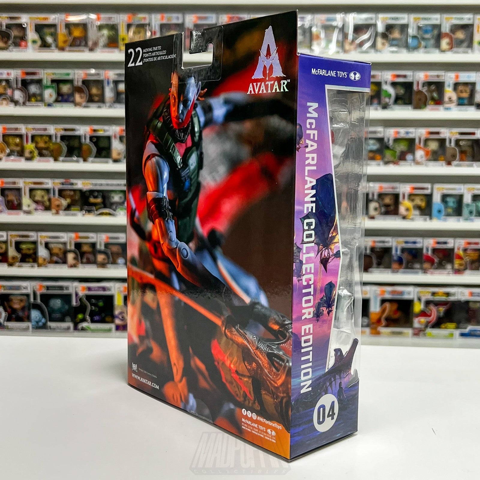 McFarlane Toys Gold Label Avatar Quaritch Ash Warrior RED PLATINUM 7 Inch Figure