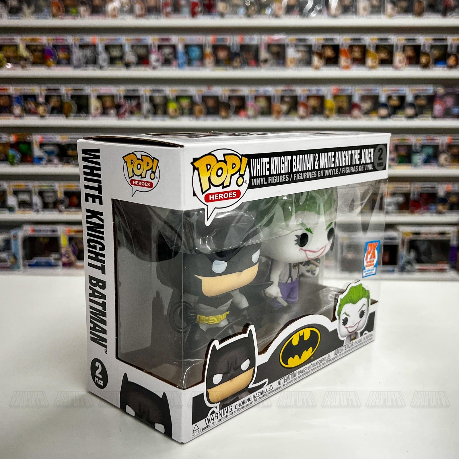 Funko Pop White Knight Batman & Joker 2 Pack PX Previews SDCC 2021 DC Heroes New