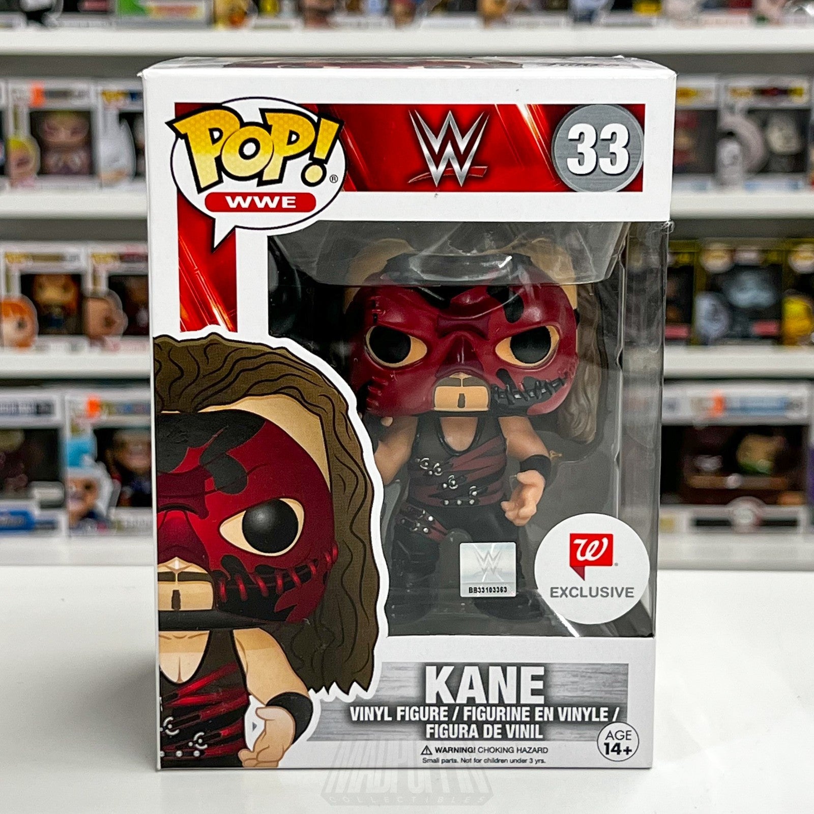 Funko Pop WWE Kane Walgreens Exclusive 33 Wrestling World Champion Vinyl Figure0