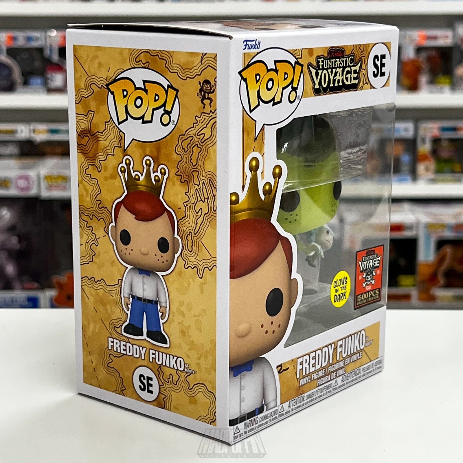 Funko Pop Fundays Funtastic Voyage Freddy Toxic Morty Glow Holding Rick 1500 PCS