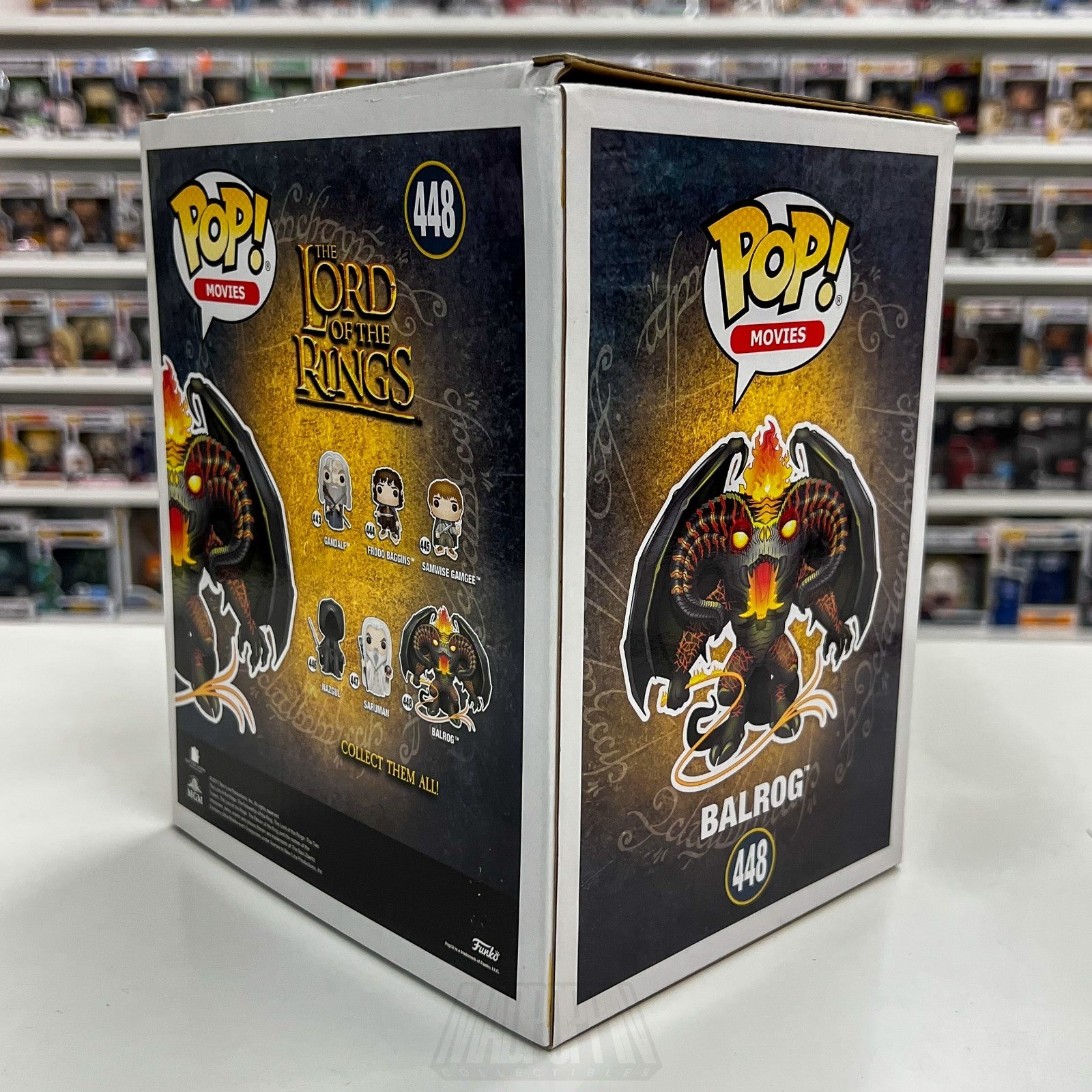 Funko Pop Movies Lord of the Rings LOTR Balrog Glow NYCC 448 6 Inch Vinyl Figure5