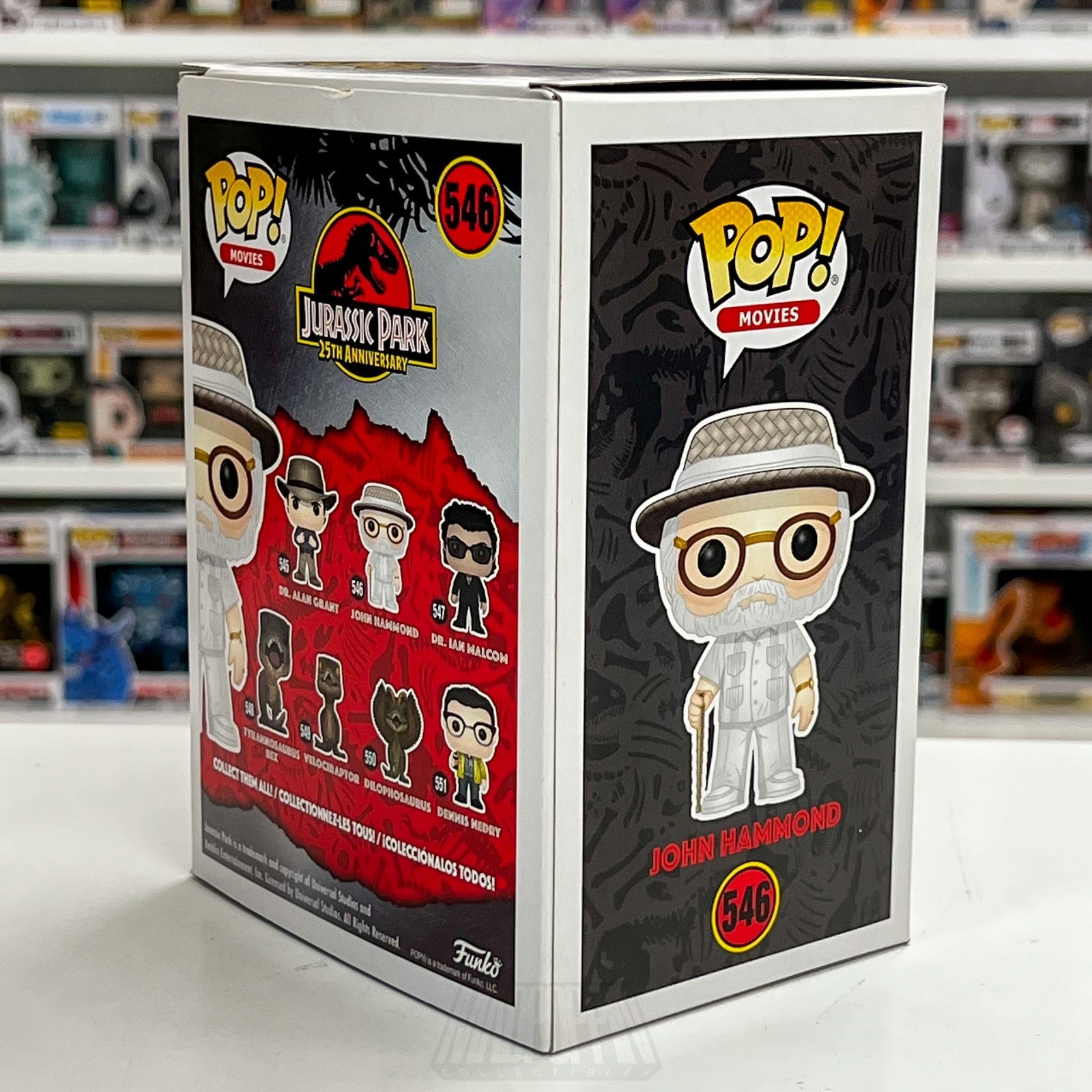 Funko Pop Movies Jurassic Park John Hammond 546 InGen Dinosaur Toy Vinyl Figure4