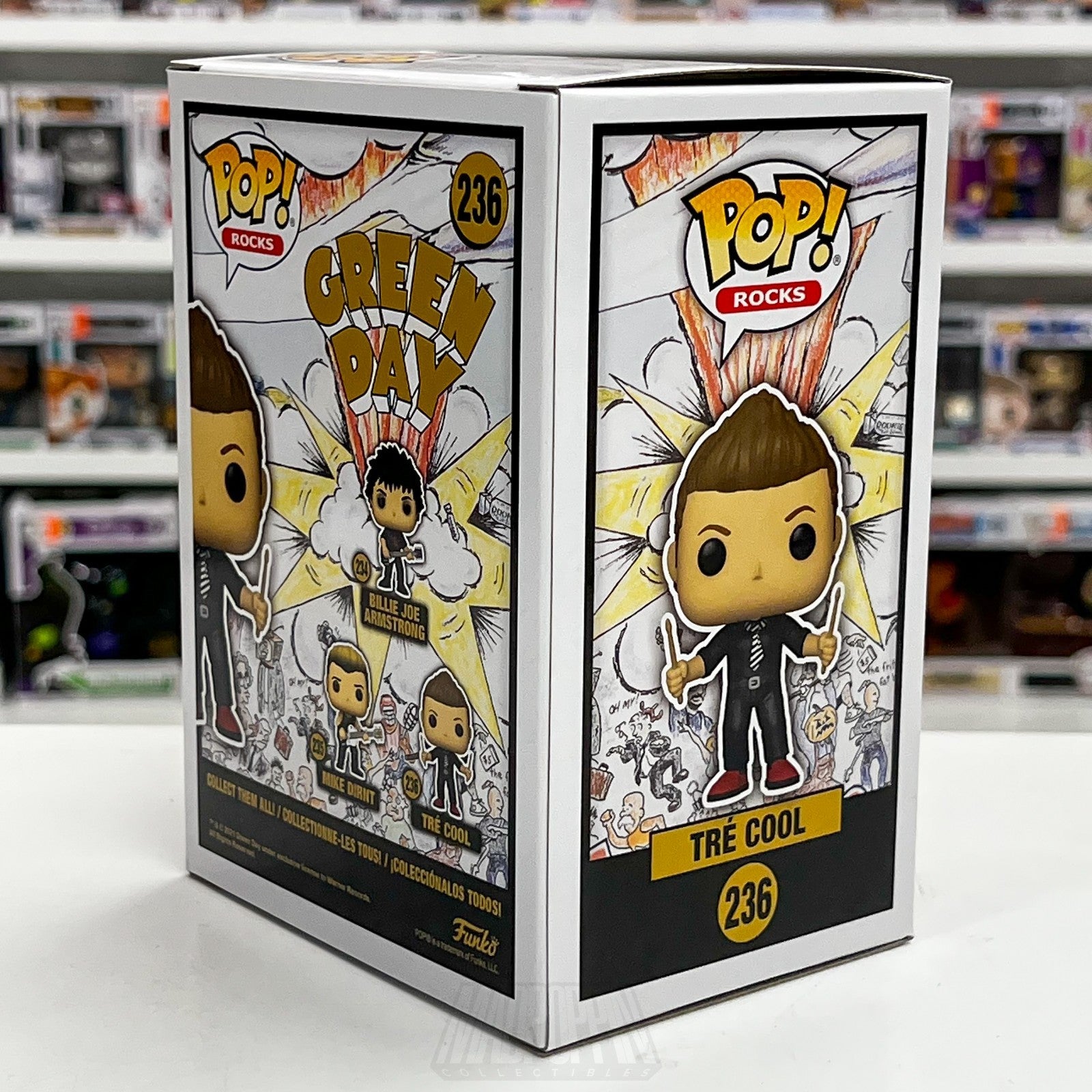 Funko Pop Rocks Green Day Tre Cool 236 American Music Punk Frank Edwin Wright4