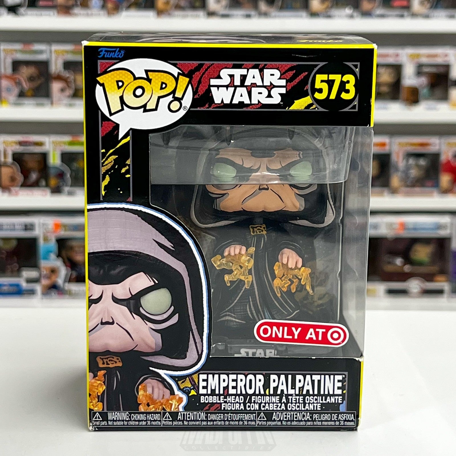 Funko Pop Star Wars Emperor Palpatine Retro Target 573 Sith Lord Vinyl Figure0