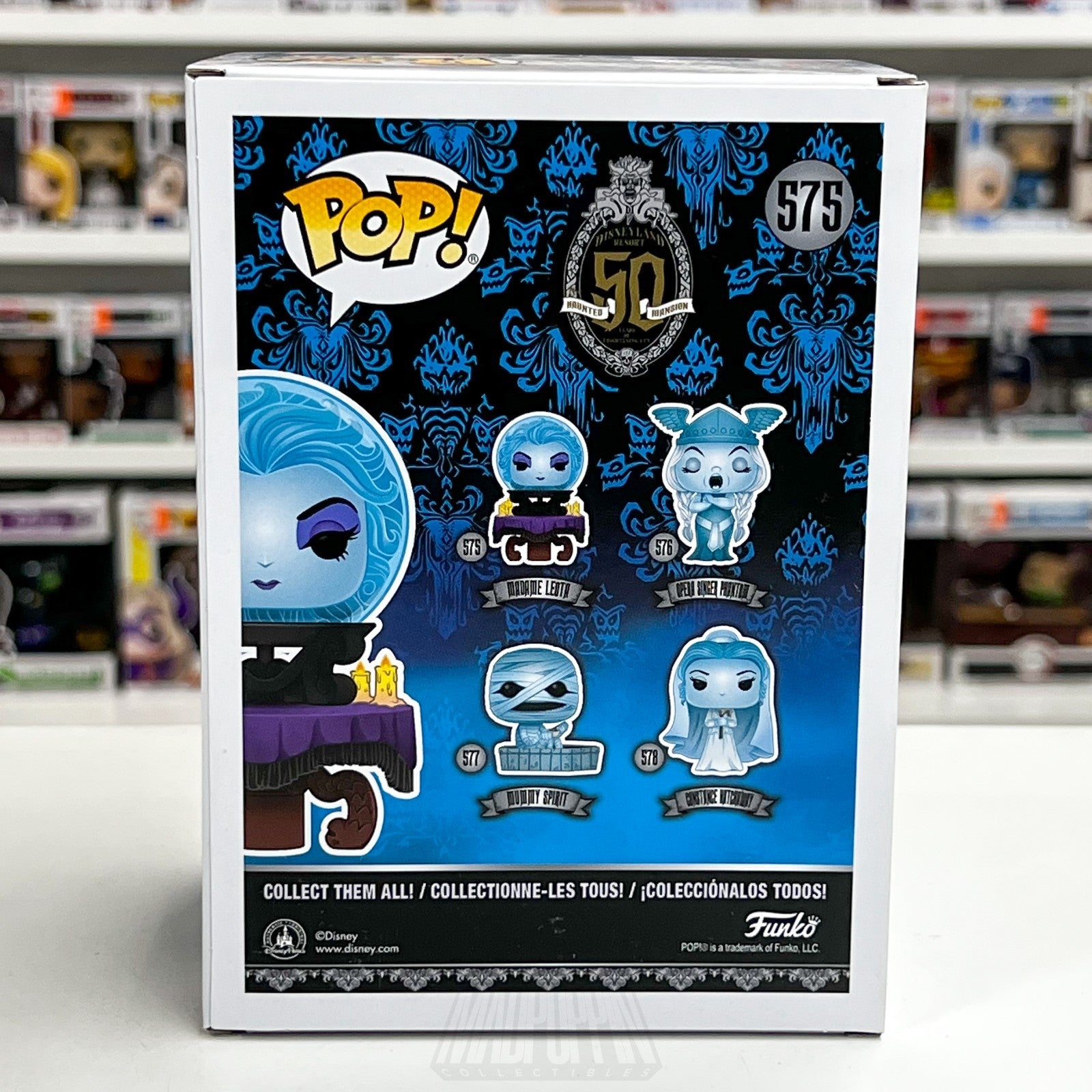 Funko Pop Disney The Haunted Mansion Madame Leota Glow 575 Exclusive Figure Ride4