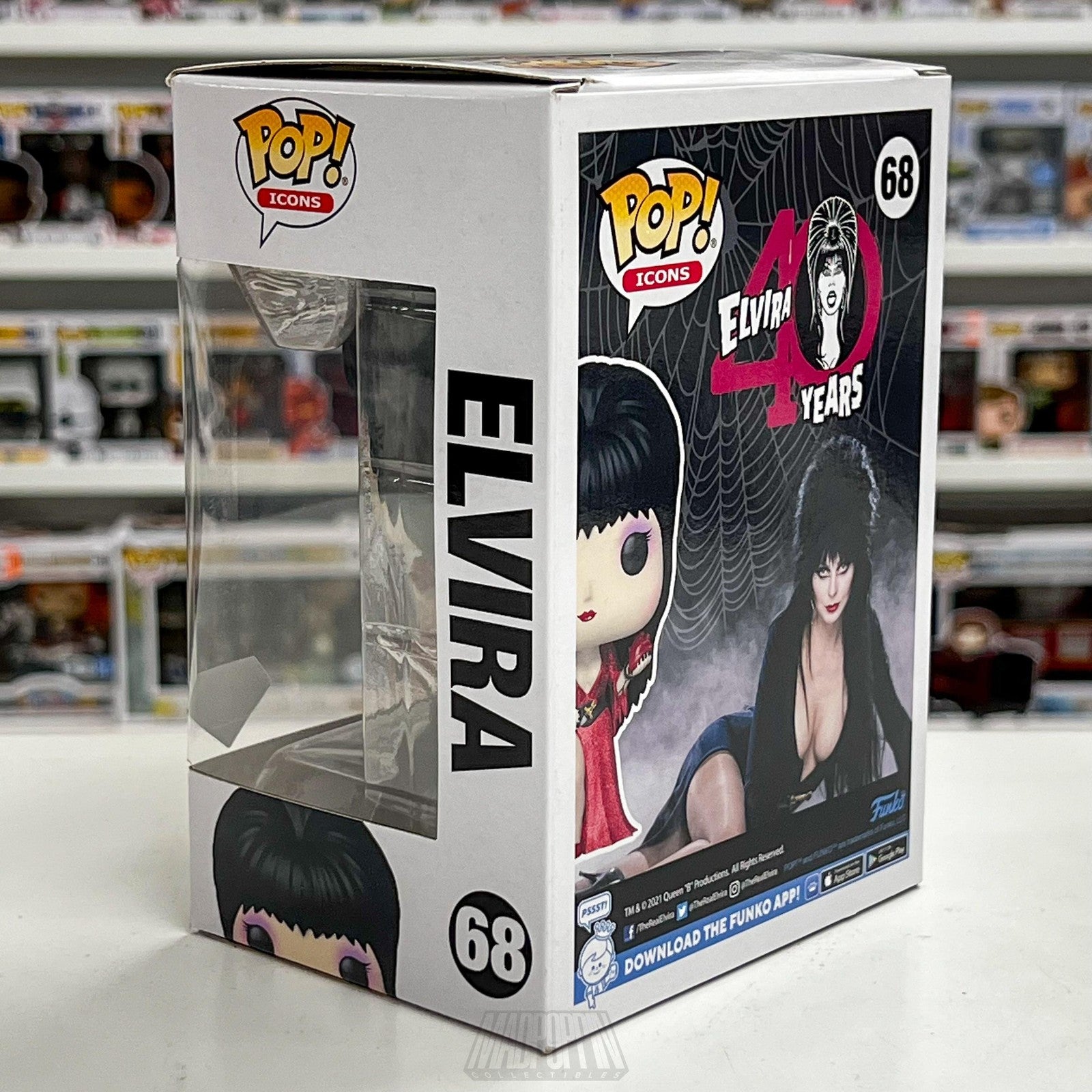 Funko Pop Icons Elvira 40 Years Diamond Collection #68 Limited Edition New