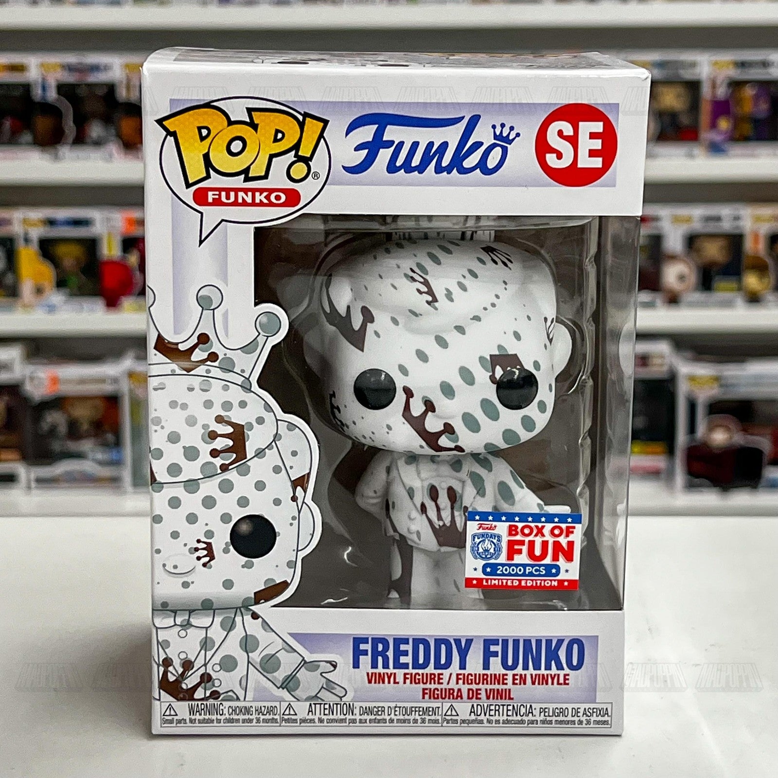 Funko Pop Freddy Funko SE Artist Series Fundays Box of Fun LE 2000 PCS Figure