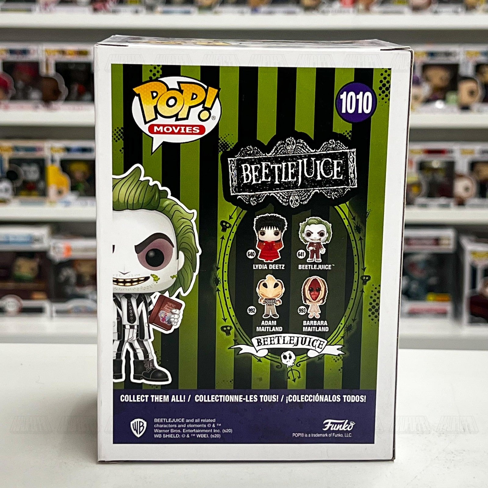 Funko Pop Beetlejuice 1010 Glow in the Dark Fall Convention Exclusive Vinyl