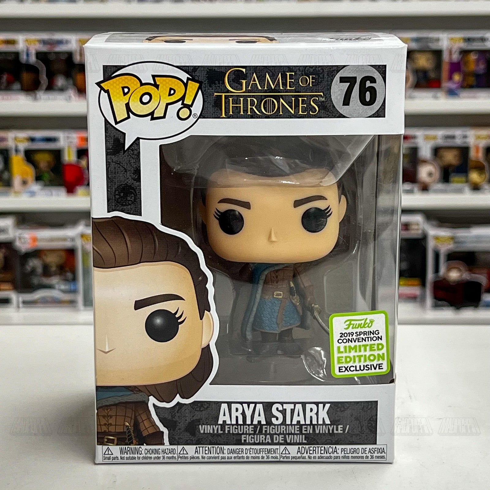 Funko Pop Game of Thrones Arya Stark #76 2019 Spring Convention Exclusive Figure