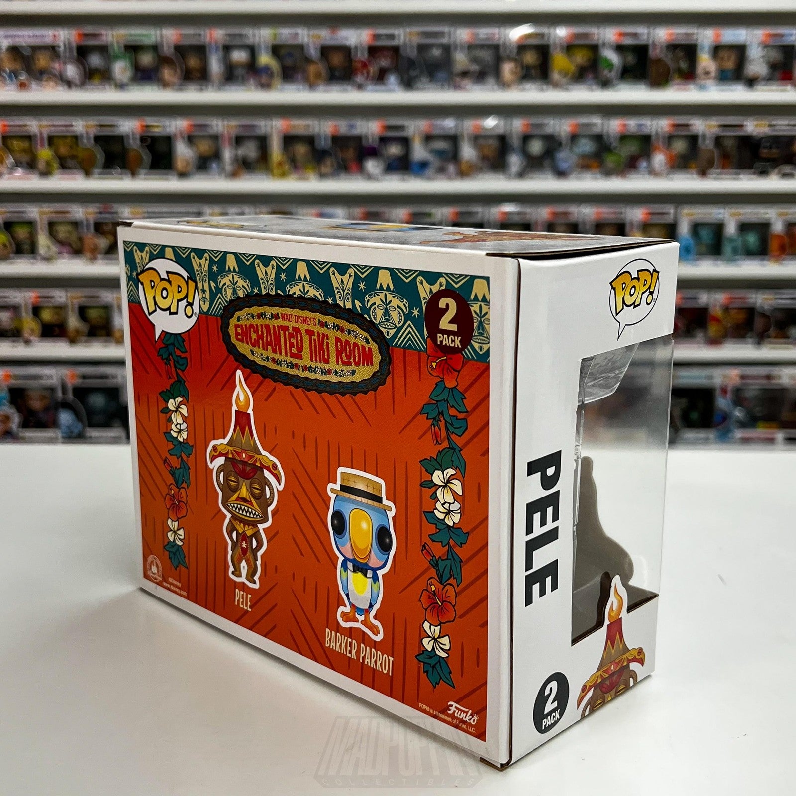 Funko Pop Disney Parks Enchanted Tiki Room Pele & Barker Parrot 2 Pack Exclusive