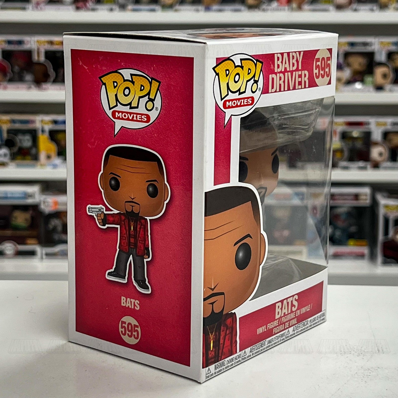 Funko Pop Movies Baby Driver Bats #595 Vinyl Figure Collectible New In Box NIB