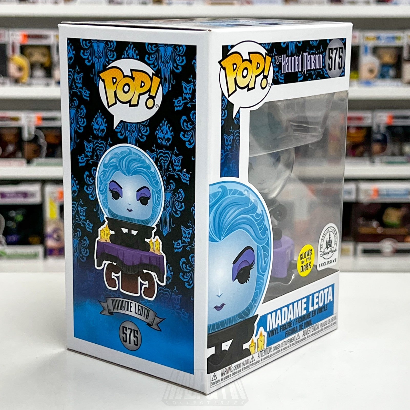 Funko Pop Disney The Haunted Mansion Madame Leota Glow 575 Exclusive Figure Ride6