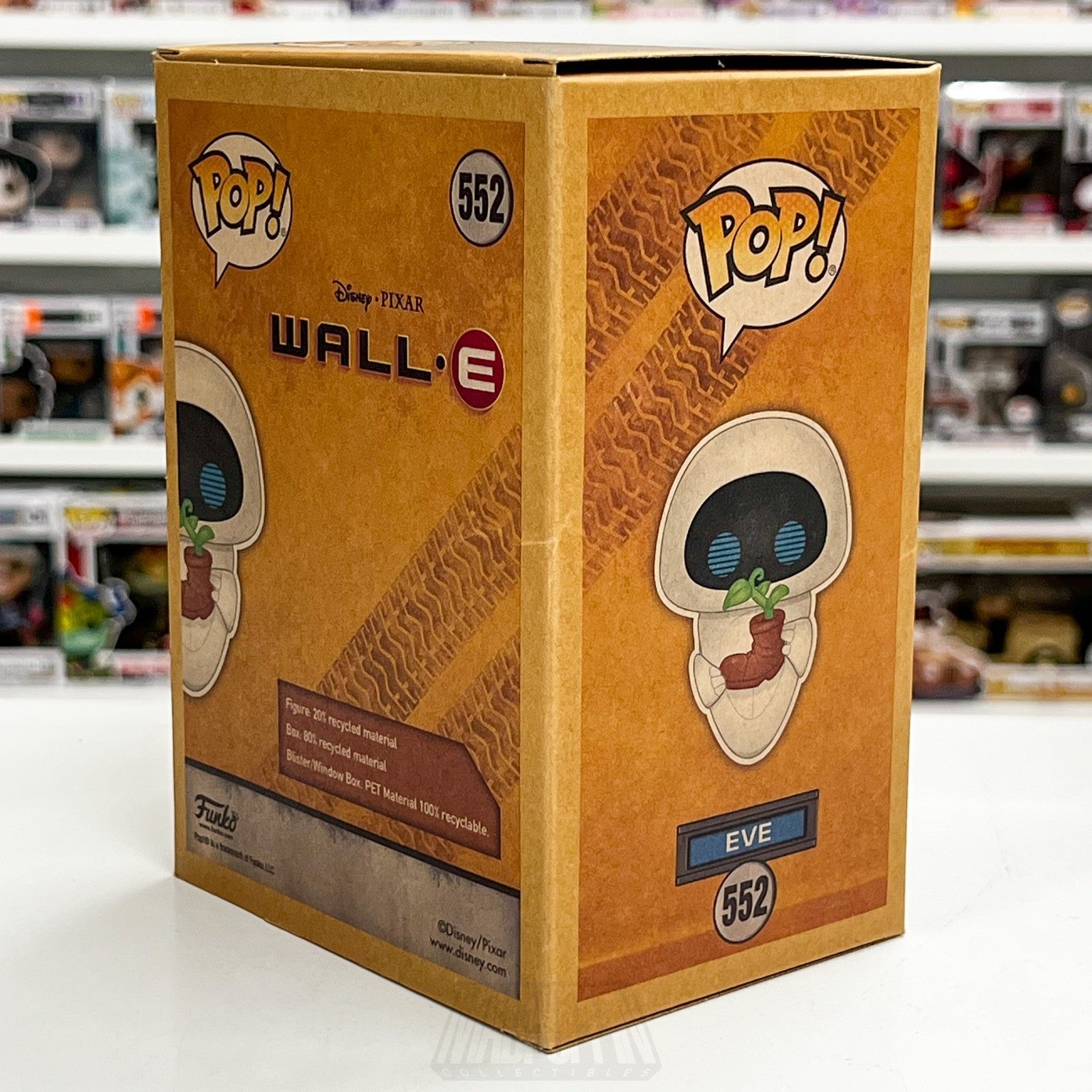 Funko Pop Disney Pixar WALL-E Eve Earth Day BoxLunch 552 Robots Toy Vinyl Figure4