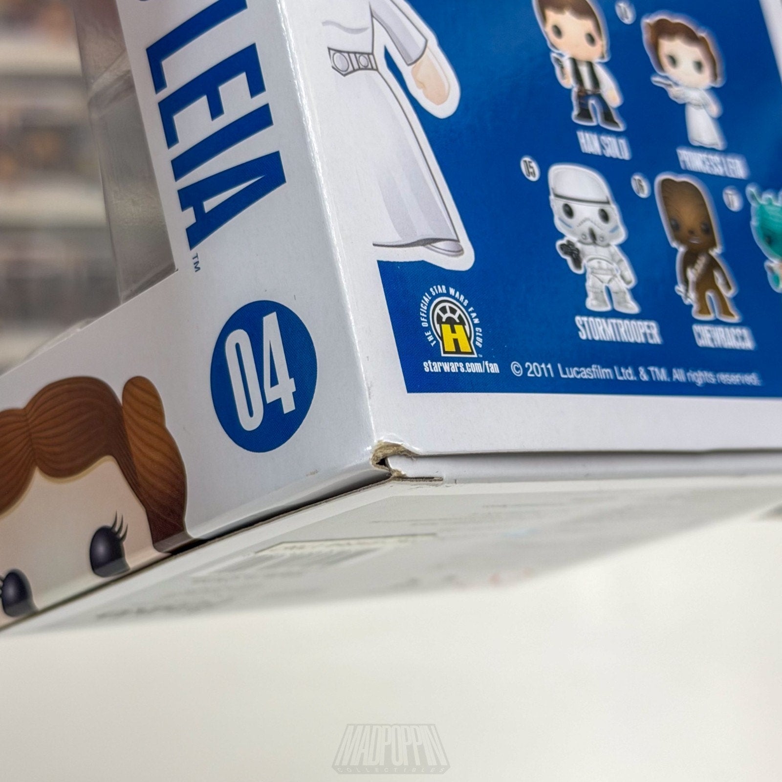 Funko Pop Star Wars Princess Leia Blue Box 04 Jedi Force Sci-Fi Toy Vinyl Figure