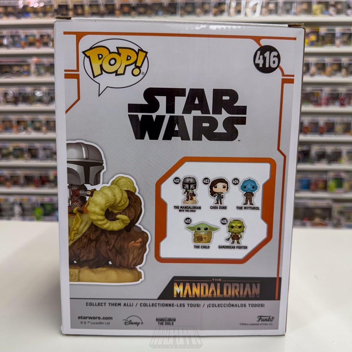 Funko Pop Rides Star Wars The Mandalorian & The Child on Bantha 416 Vinyl Figure