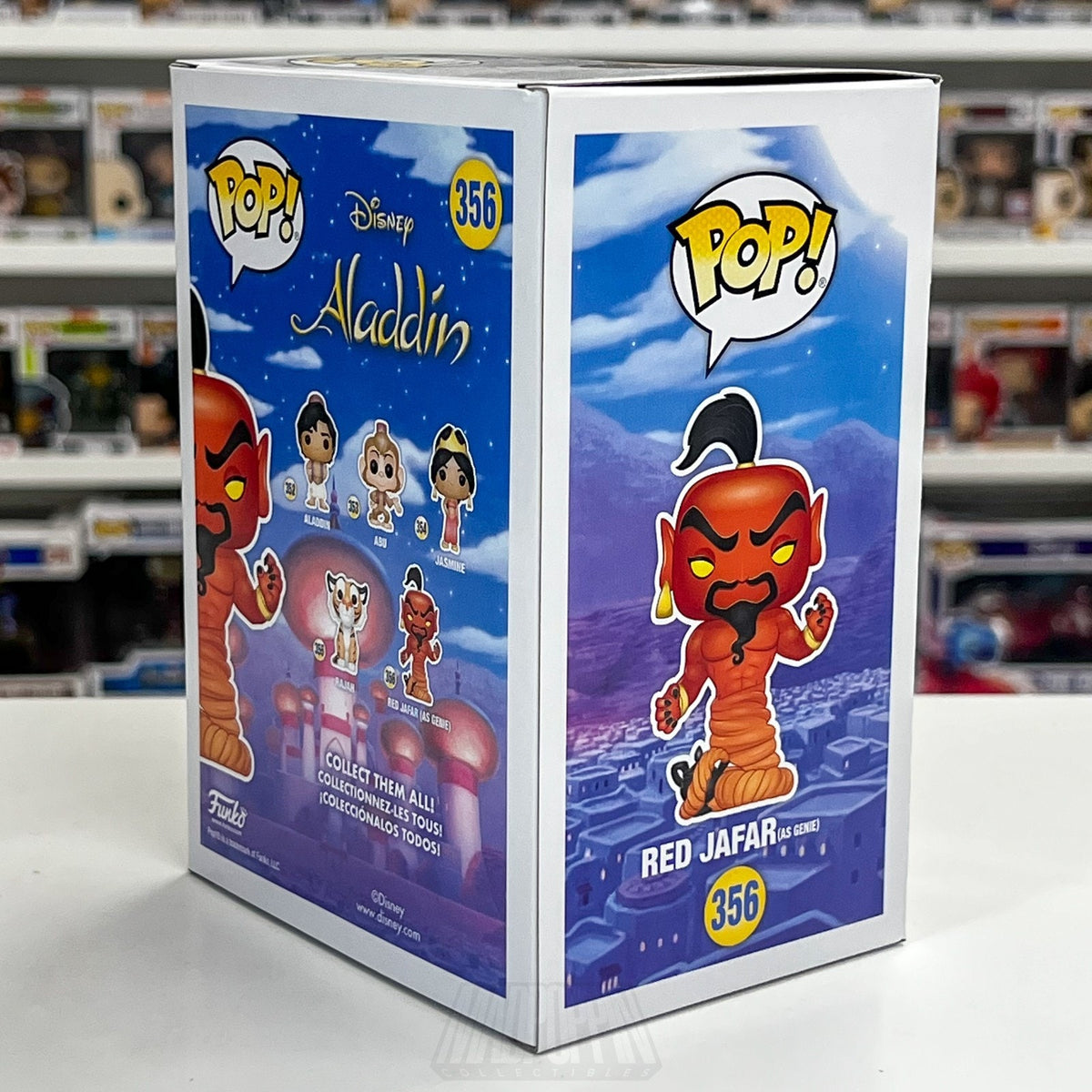 Funko Pop Disney Aladdin Red Jafar as Genie 356 Sultan Villian Toy Vinyl Figure