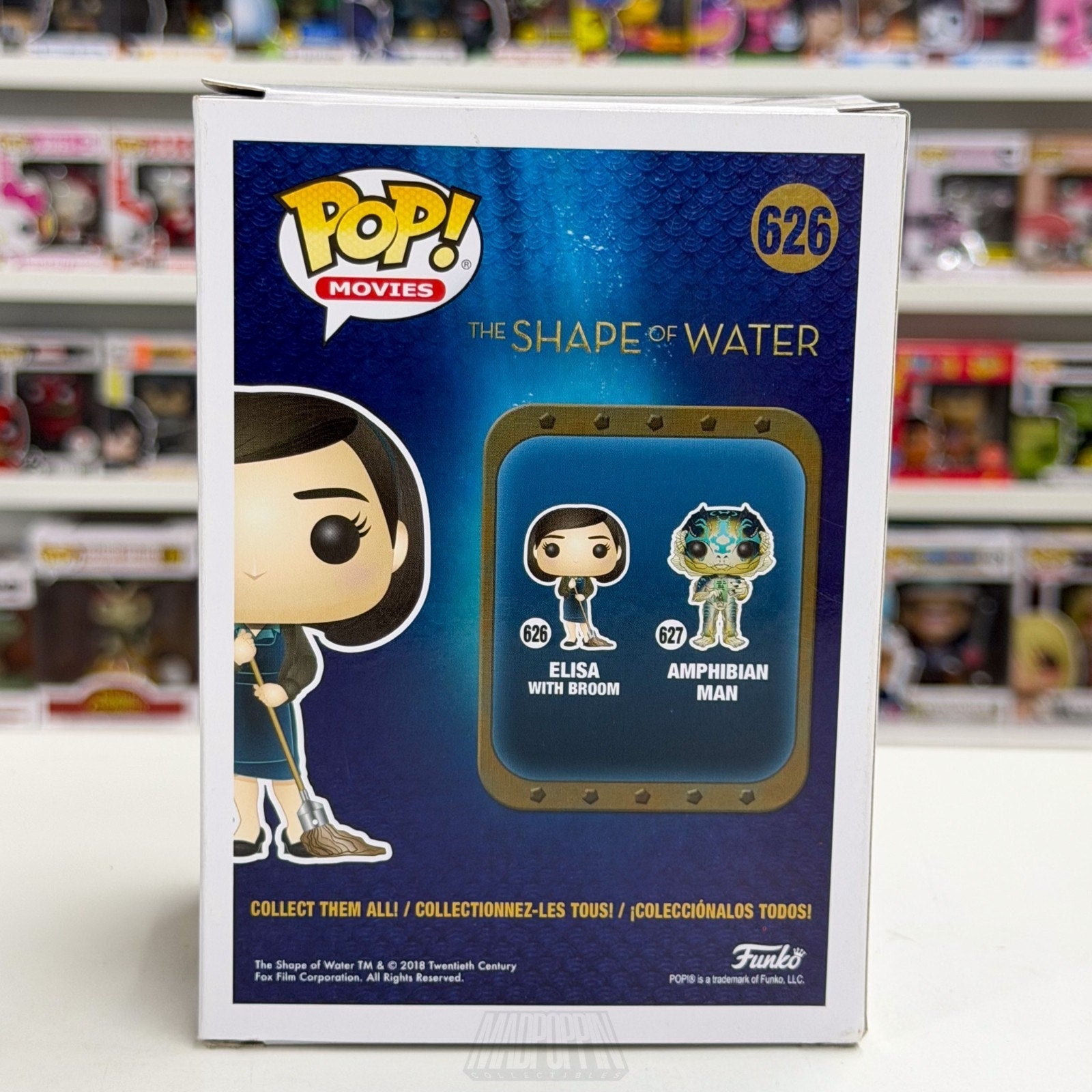 Funko Pop Movies Shape of Water Elisa w/Broom 626 Dark Fantasy Toy Vinyl Figure