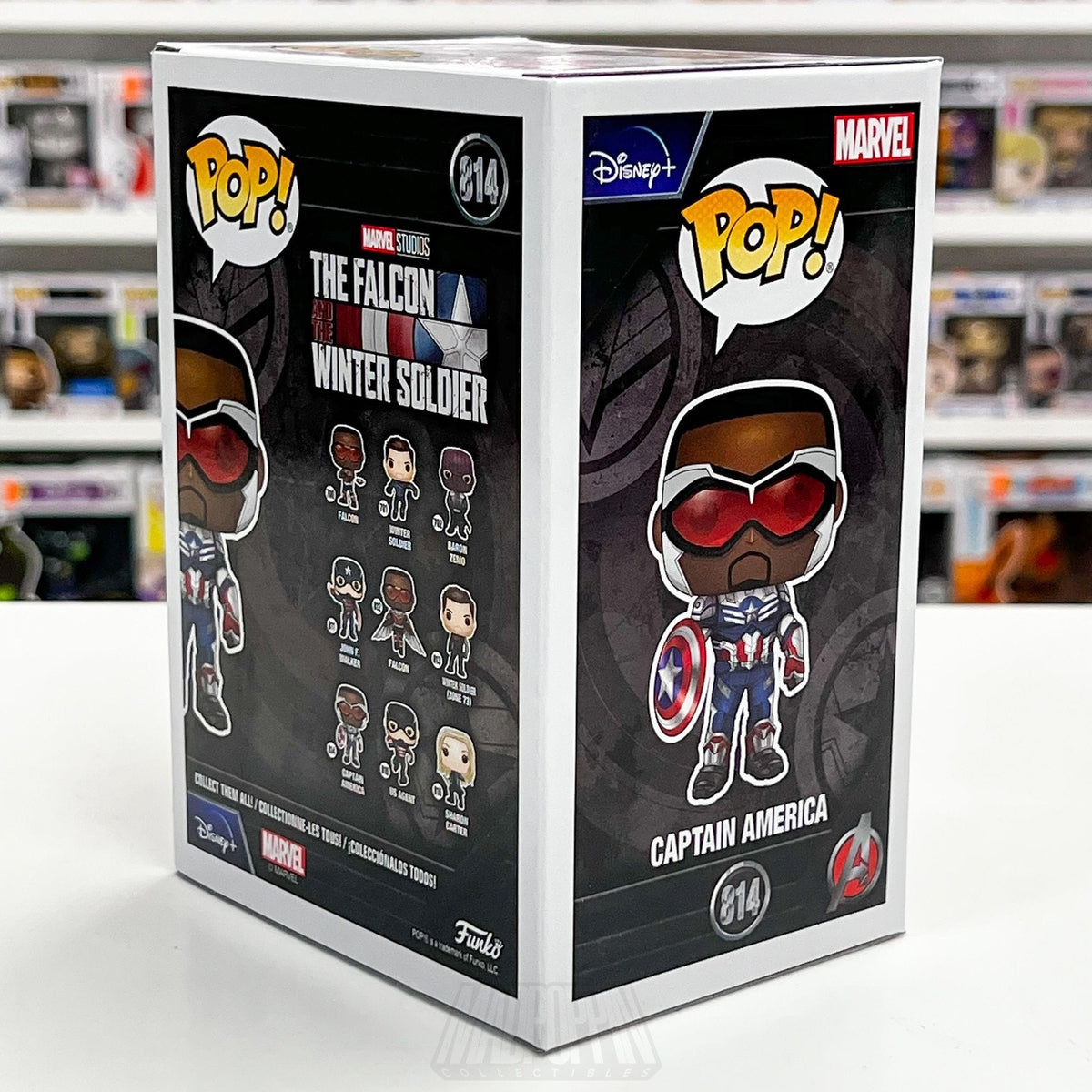 Funko Pop Marvel Captain America Sam Wilson 814 Bobble-Head Vinyl Figure Falcon