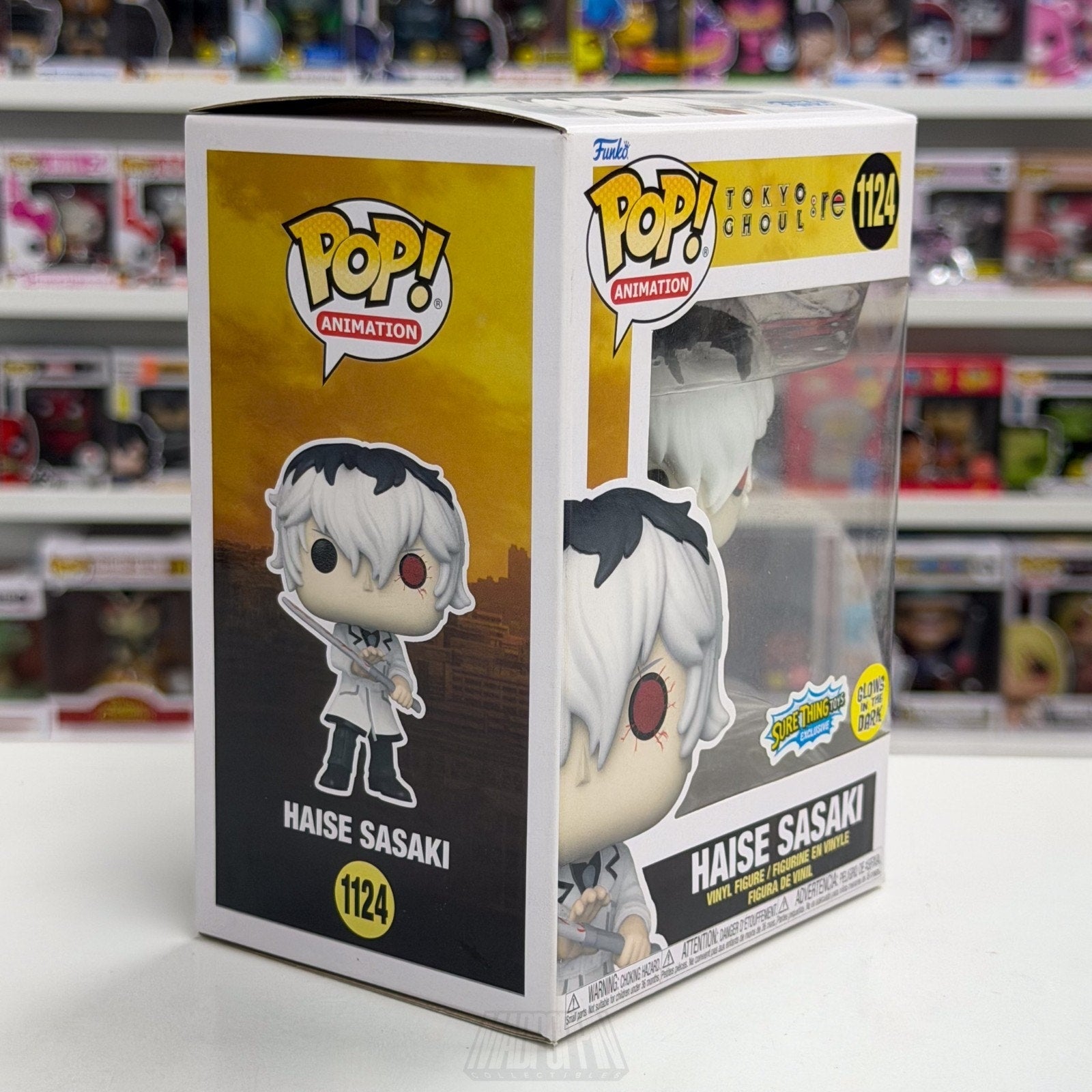 Funko Pop Anime Tokyo Ghoul Haise Sasaki Glow Sure Thing Toys 1124 Vinyl Figure