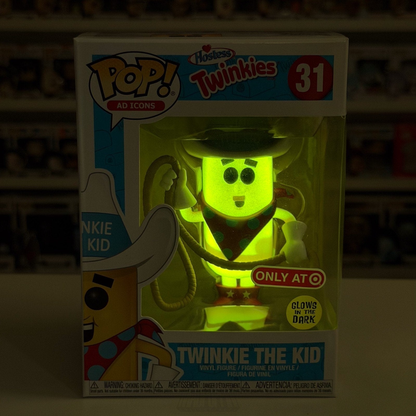 Funko Pop Ad Icons Hostess Twinkie the Kid Glow Target 31 Mascot Vinyl Figure