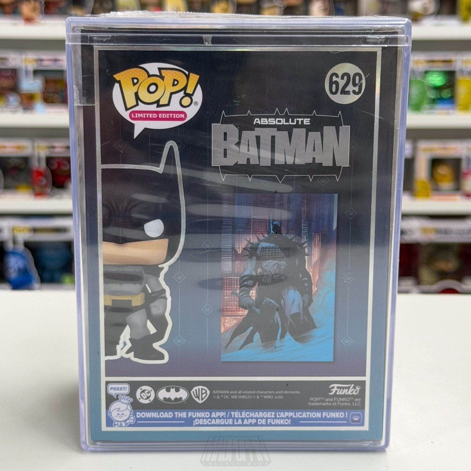 Funko Pop DC Super Heroes Absolute Batman 629 LE 1000 SDCC 2026 Toy CON STICKER