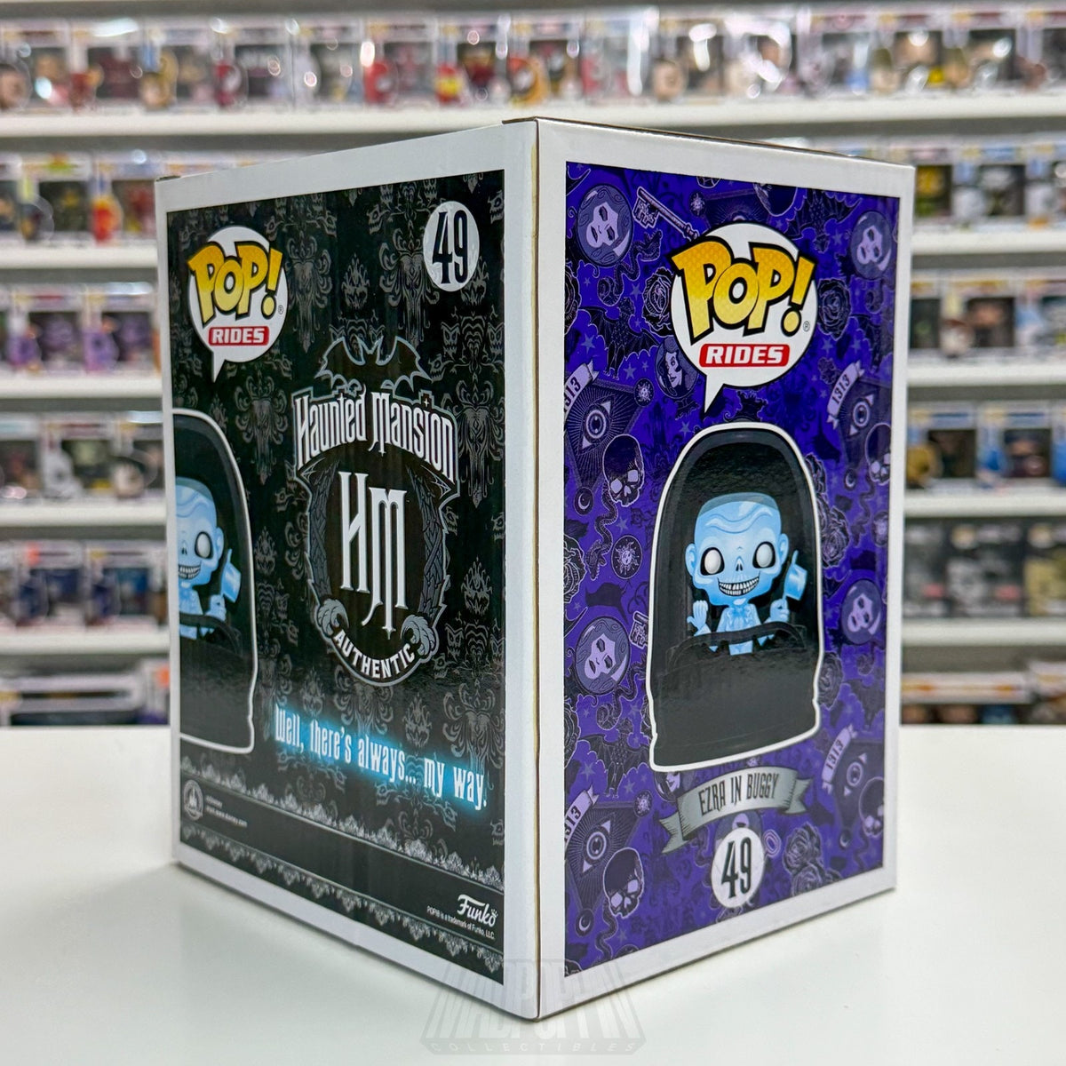 Funko Pop Rides Disney Parks Haunted Mansion Ezra In Buggy 49 Horror Toy Figure
