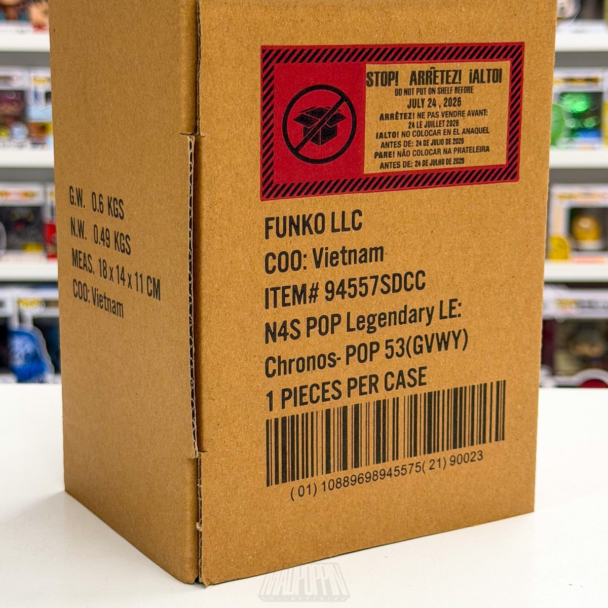 Funko Pop Fundays Freddy Shin Godzilla SE Quest Grail SDCC 2026 Toy CON STICKER