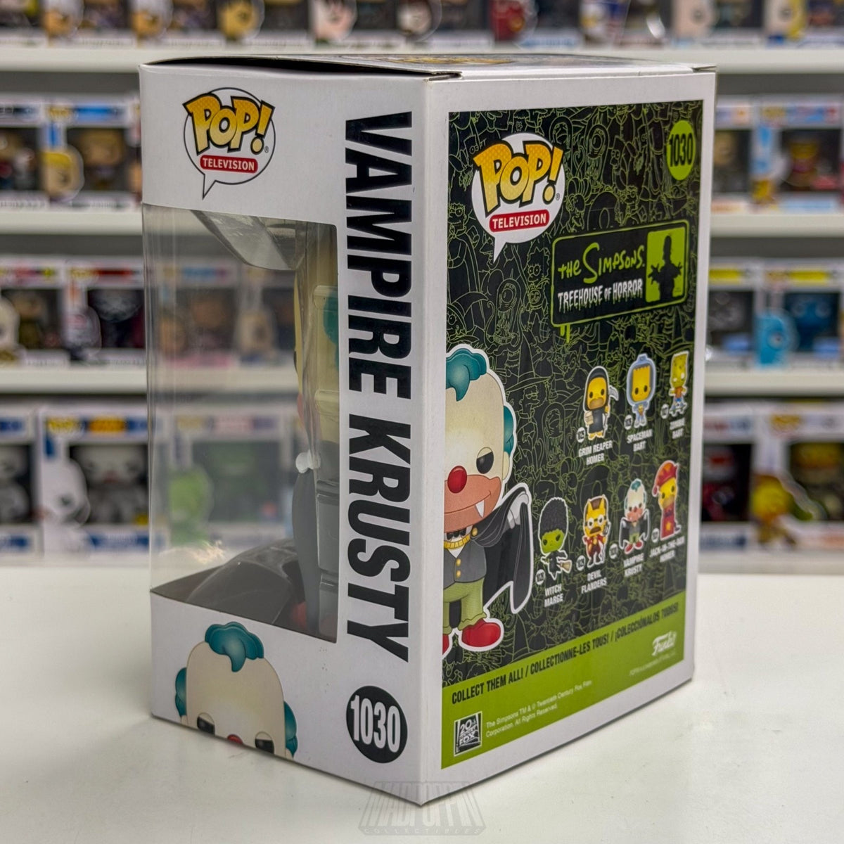 Funko Pop TV Simpsons Treehouse of Horror Vampire Krusty 1030 Clown Vinyl Figure