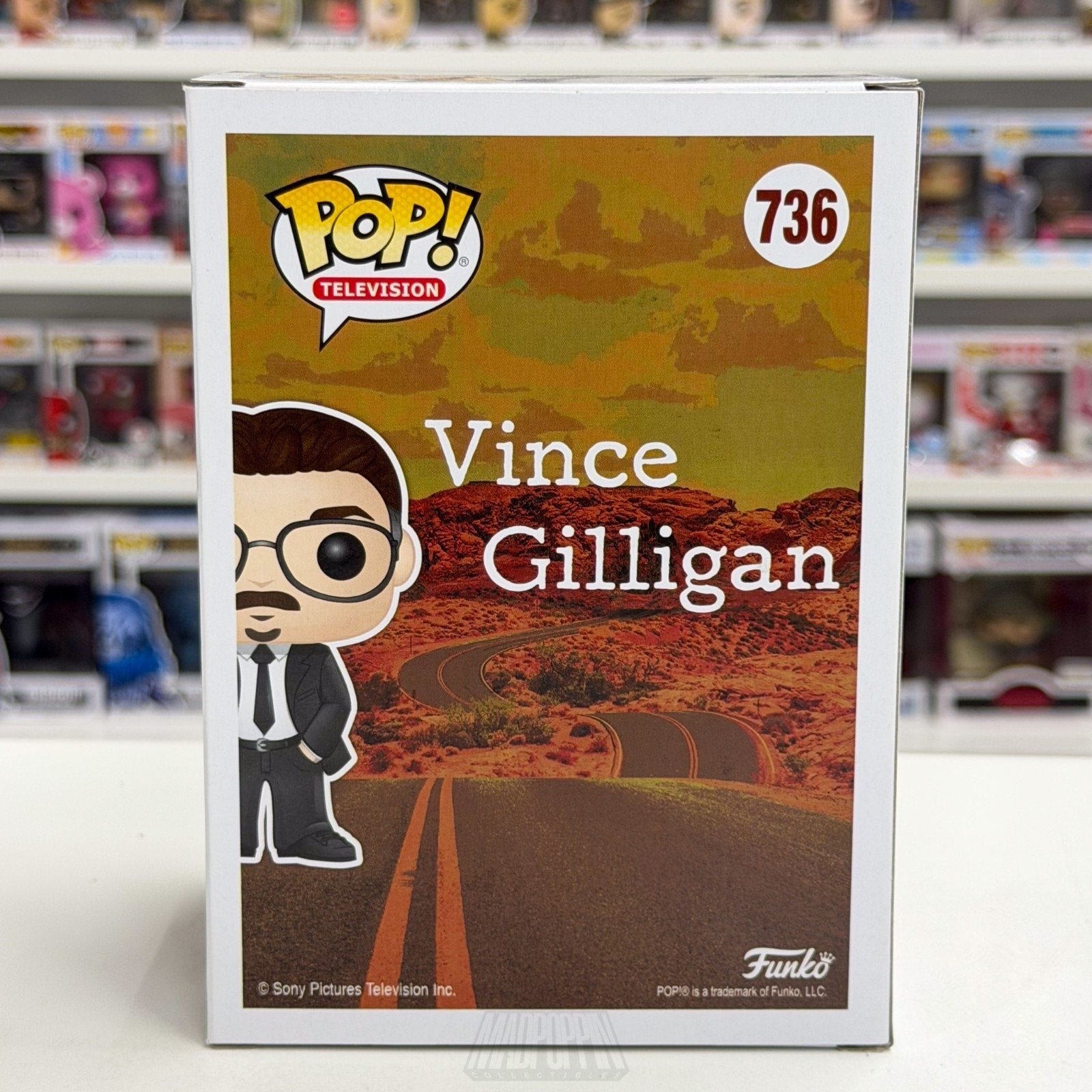 Funko Pop TV Director Vince Gilligan 736 Breaking Bad Screenwriter Vinyl Figure
