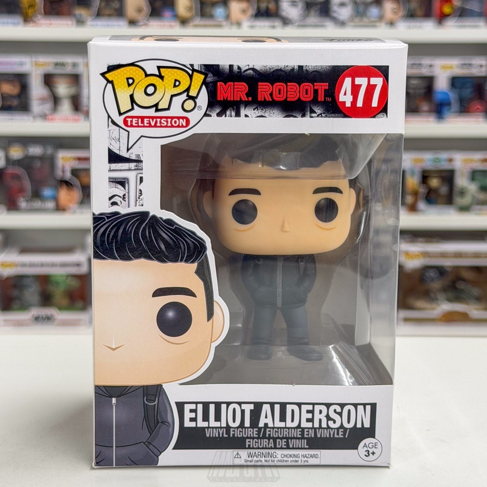 Funko Pop TV Mr Robot Elliot Alderson 477 Cybersecurity Hacker Toy Vinyl Figure