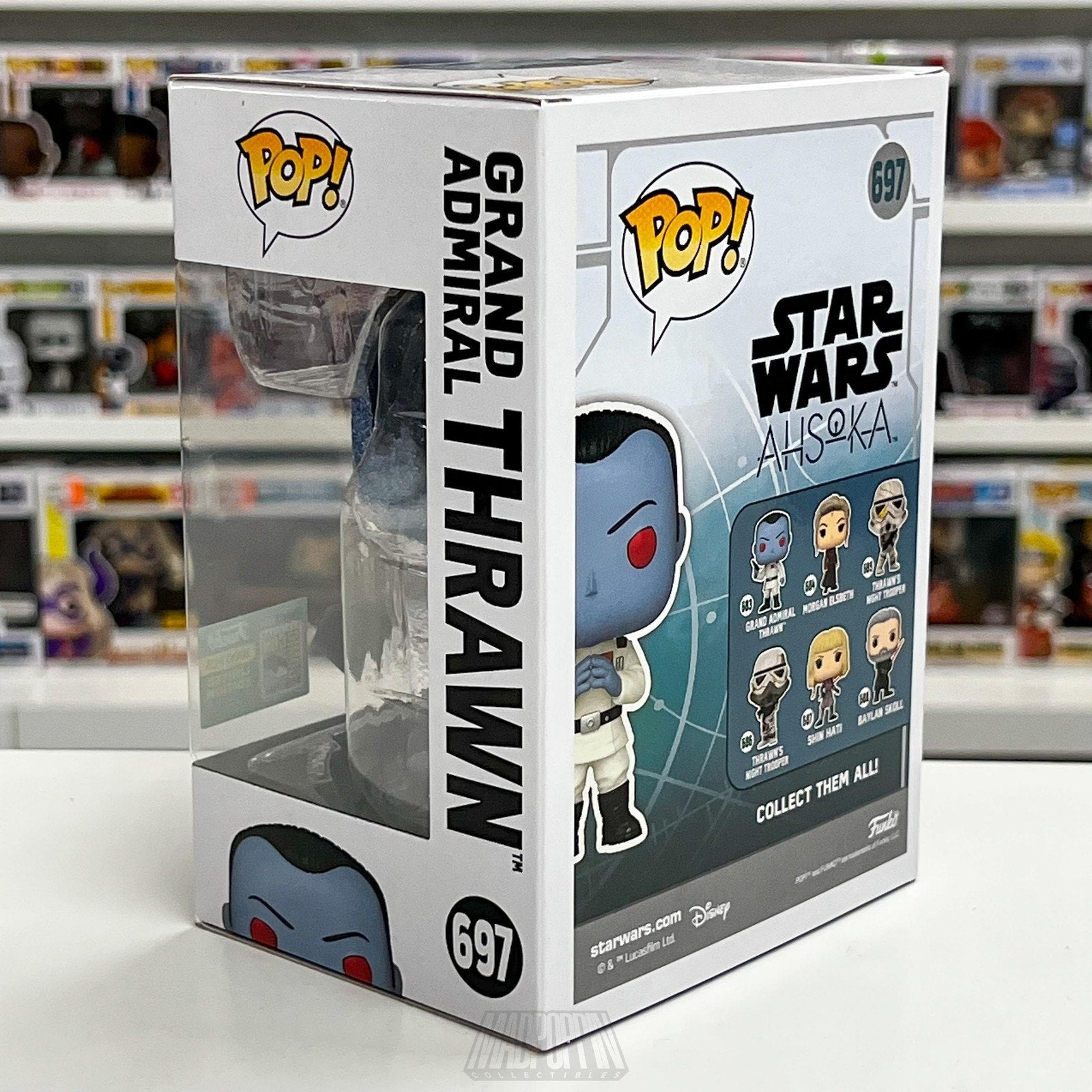 Funko Pop Star Wars Ahsoka Grand Admiral Thrawn Diamond SDCC 697 Vinyl Figure